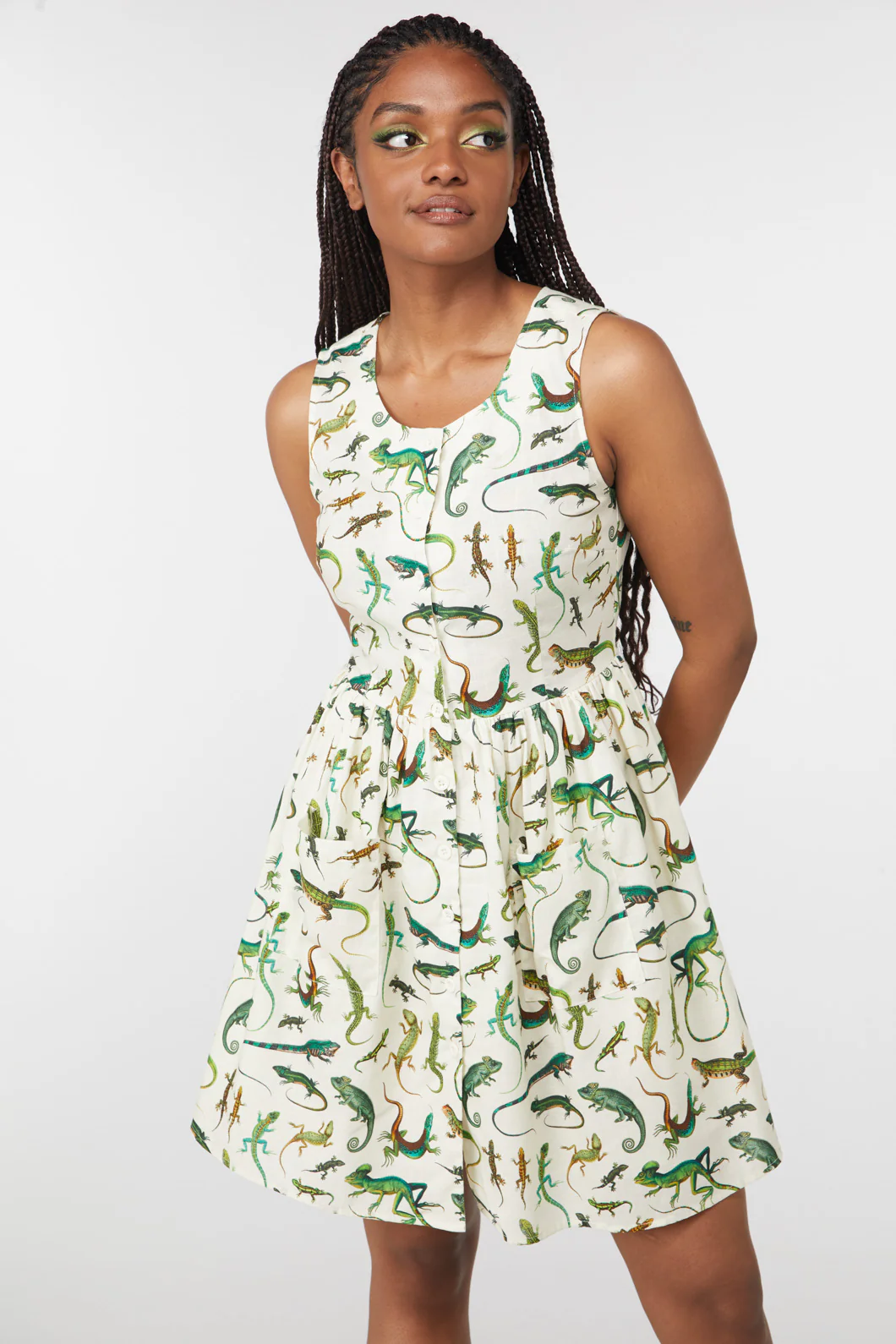 Lizard Fam Cotton Dress - Image 7