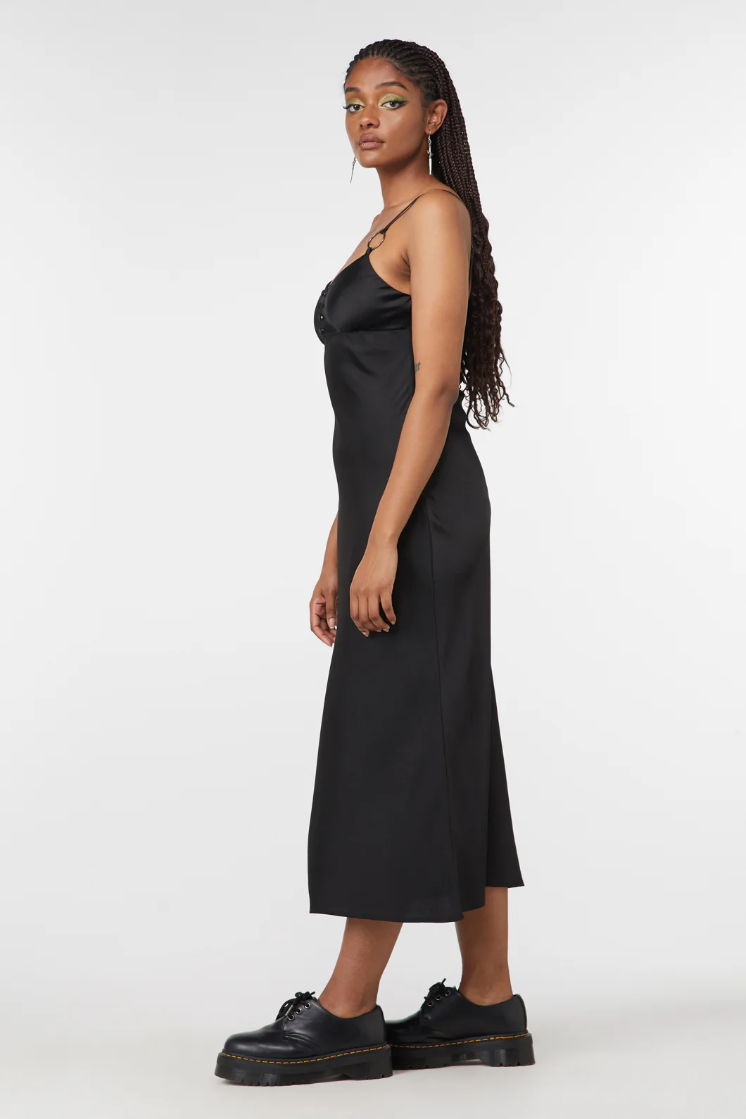 Lizzie Satin Bias Cut Dress - Image 8