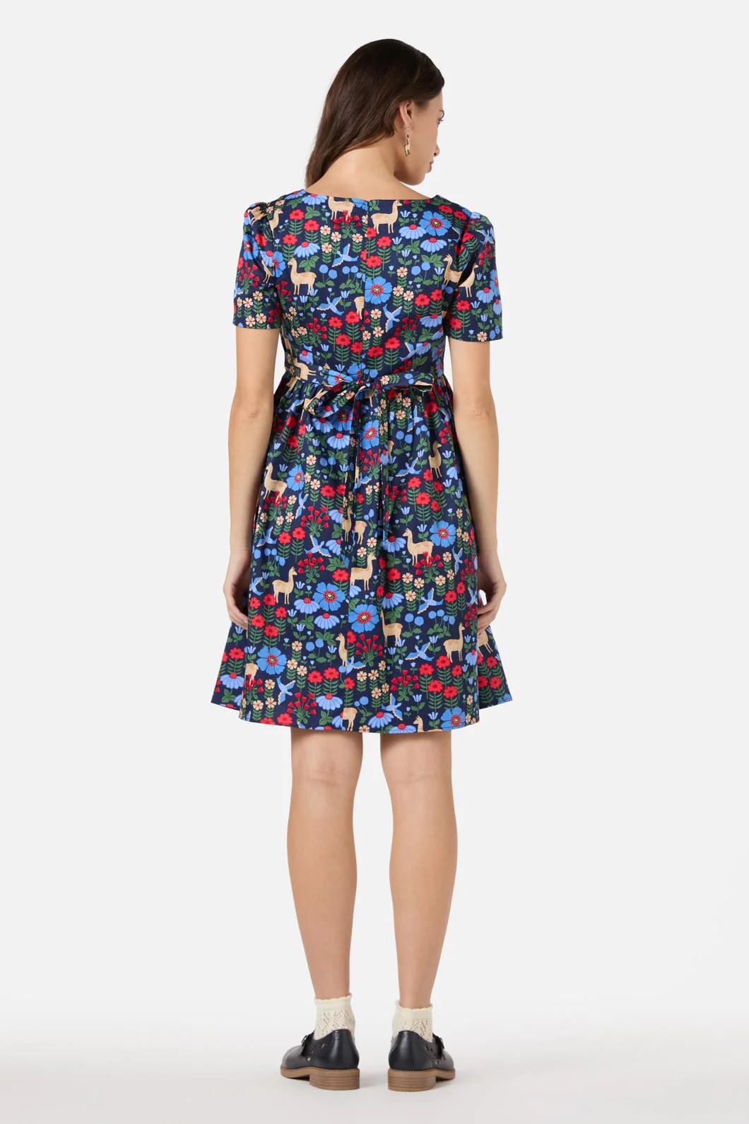 Llama Short Sleeve Dress - Image 6