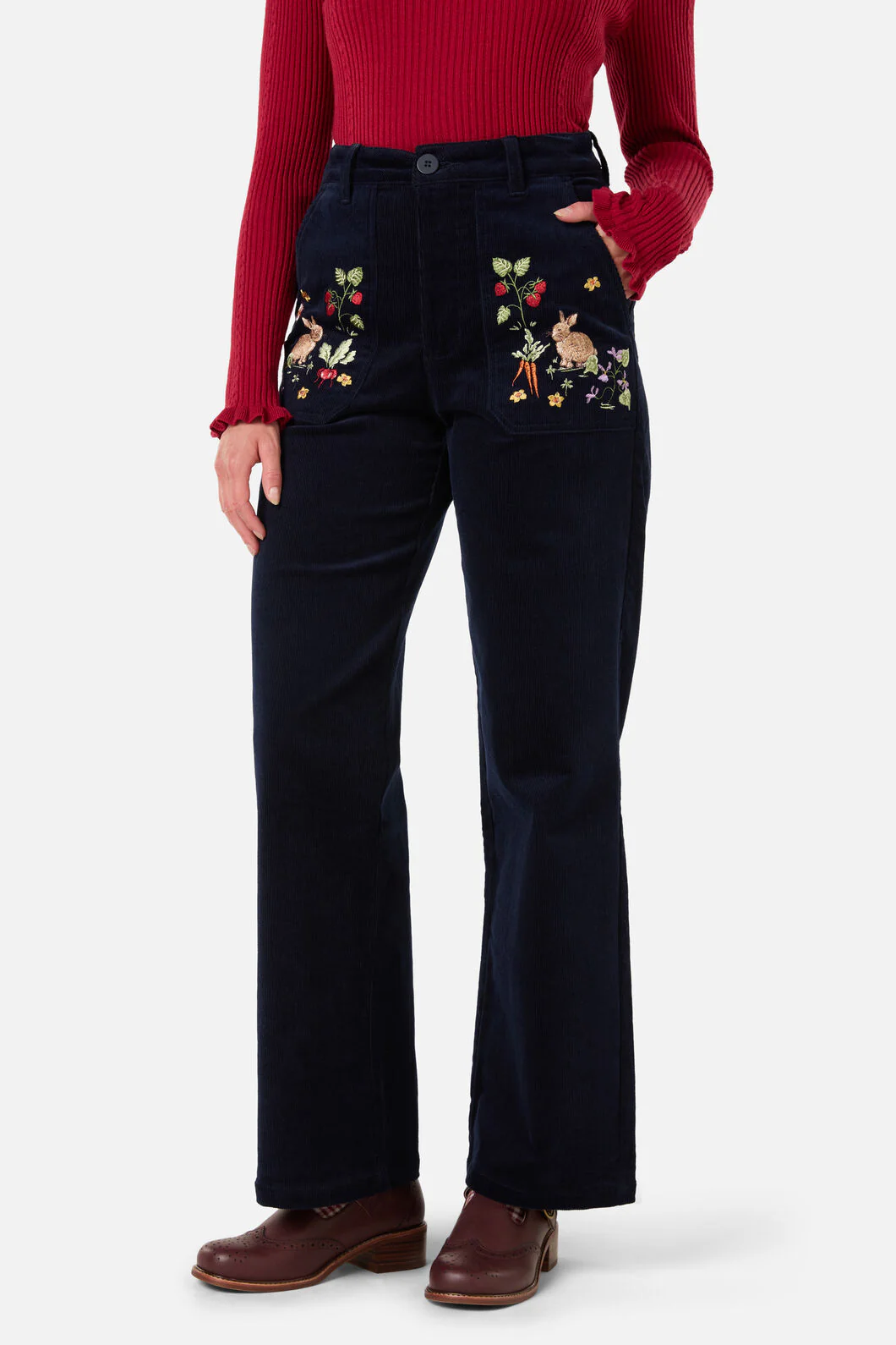 Lola Rabbit Embroidered Jean - Image 2