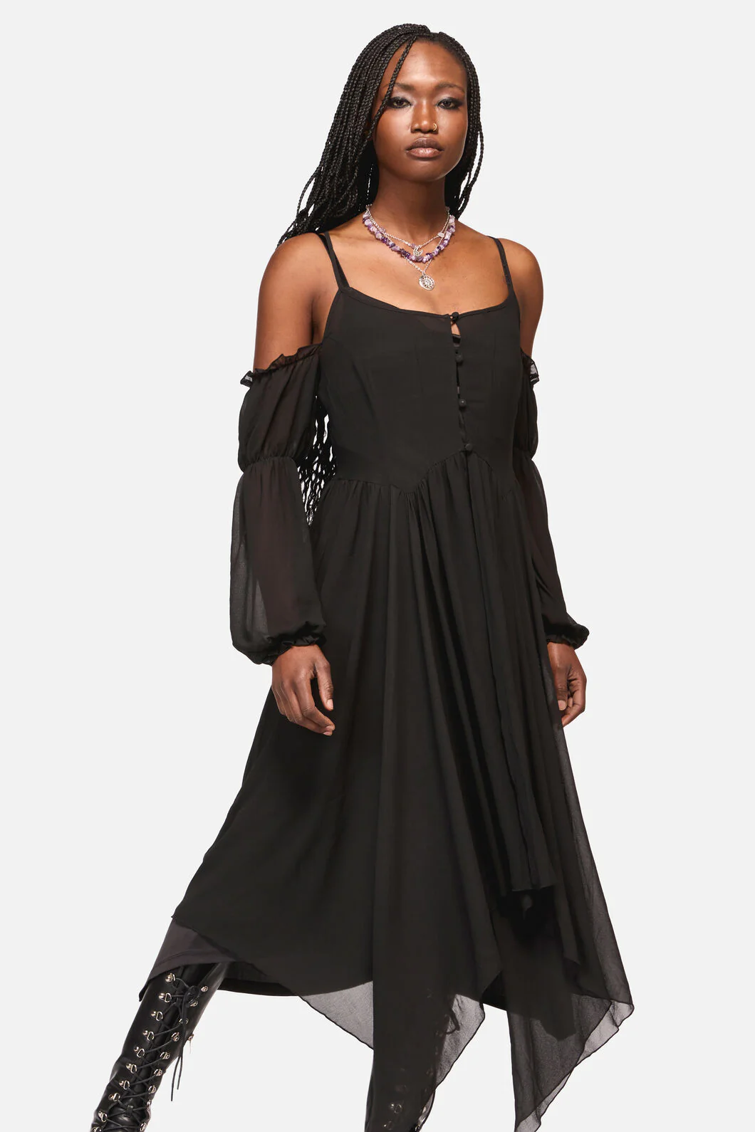 Lolth 2 Piece Goth Layer Dress - Image 4