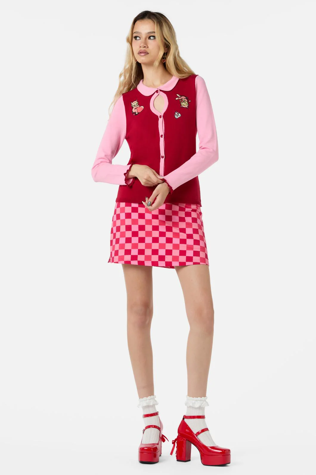 Love Found Contrast Cardi - Image 2