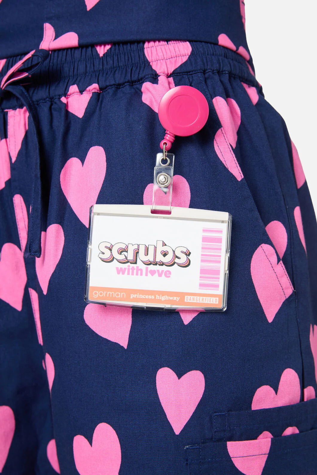 Love Hearts Navy Scrub Set - Image 10