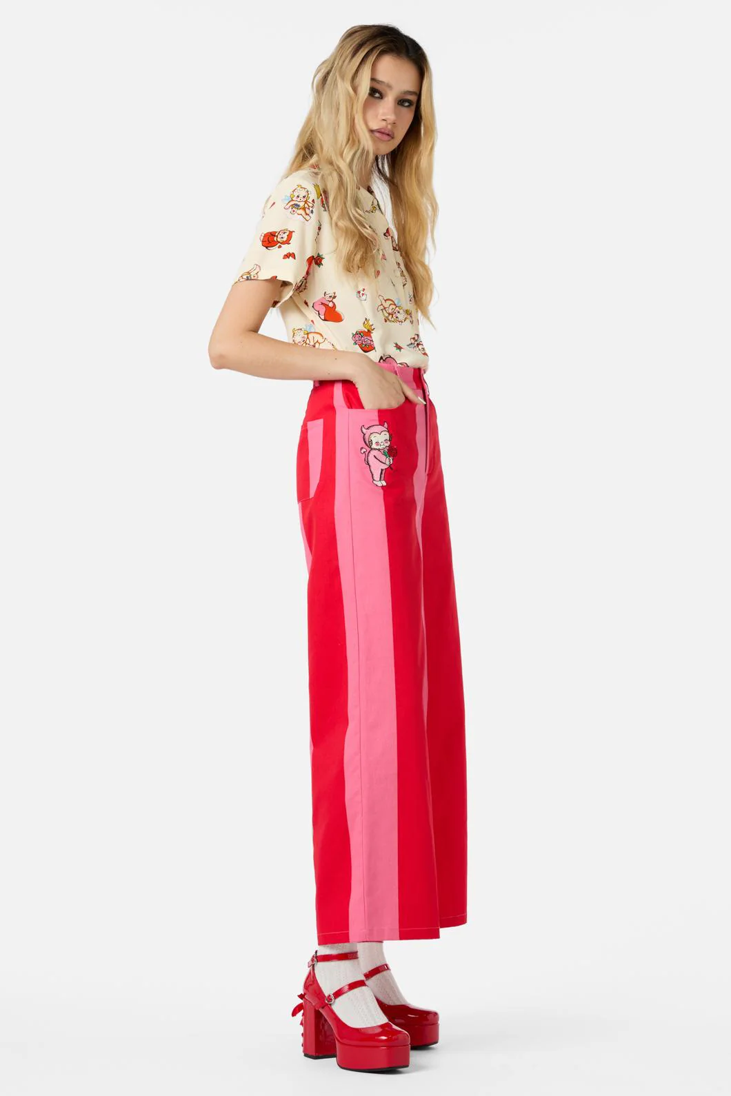 Love Letter Wide Leg Pants - Image 3