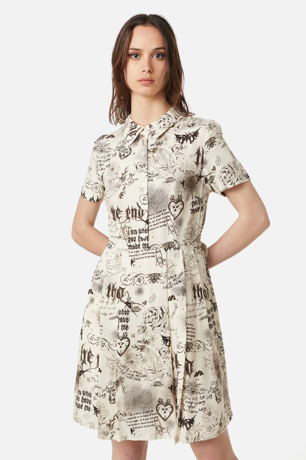 Lover's Departure Printed Dress - Image 7