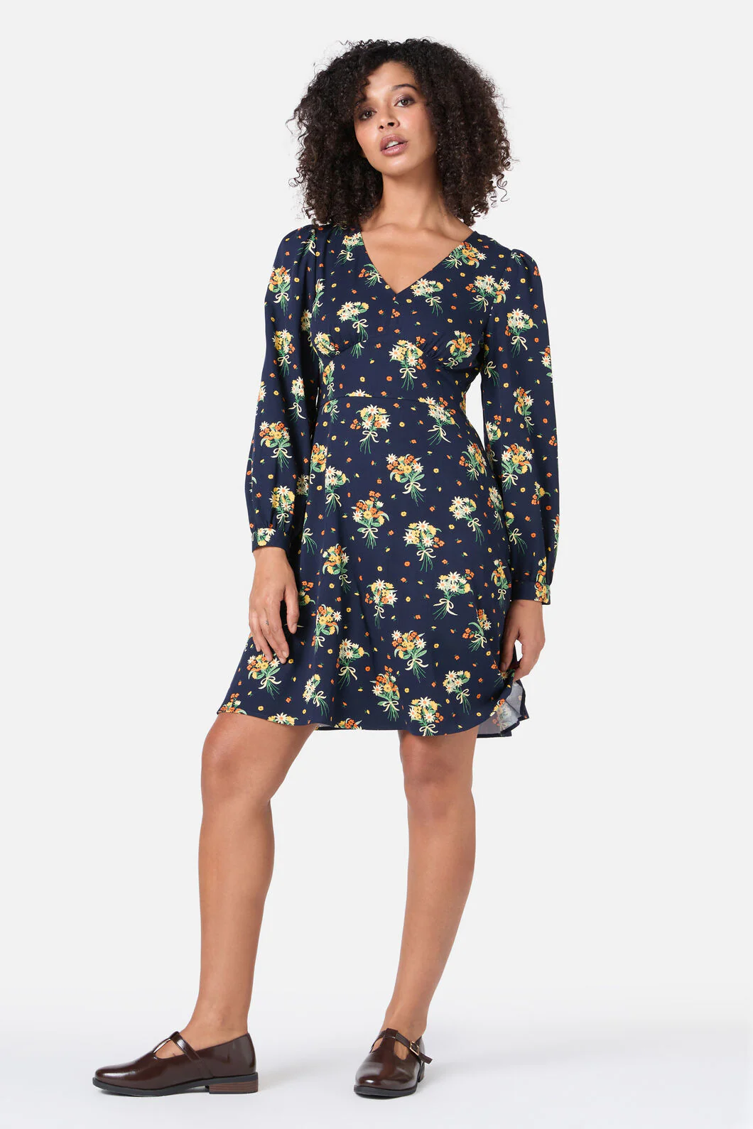 Lucia Floral Mini Dress - Image 2