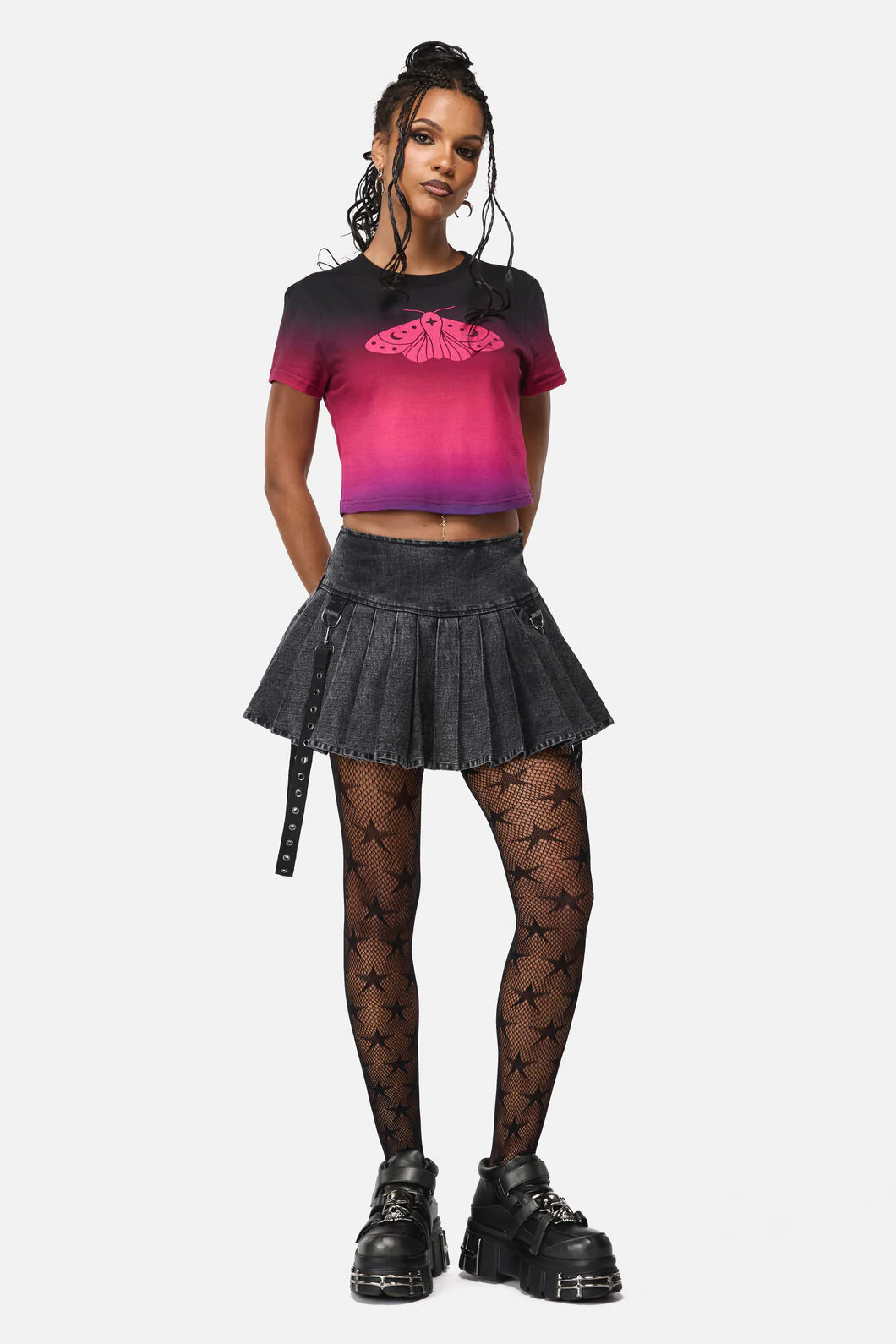 Luna Goth Baby Tee - Image 4