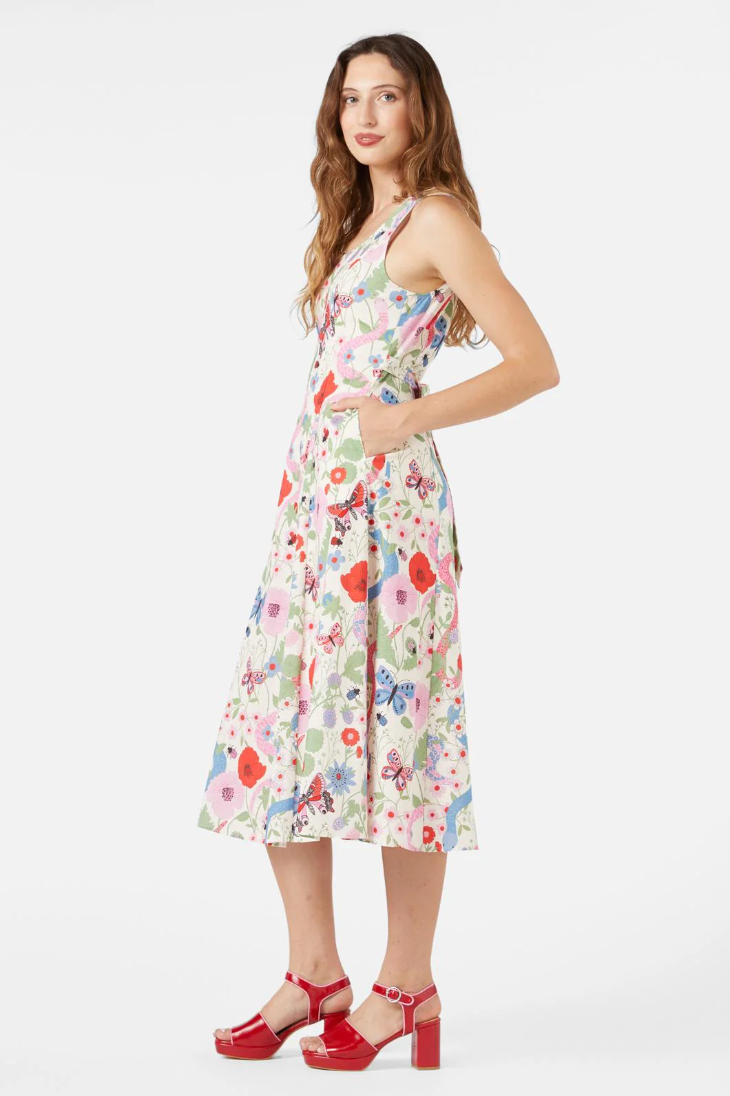 Luna Snake Midi Dress - Image 4