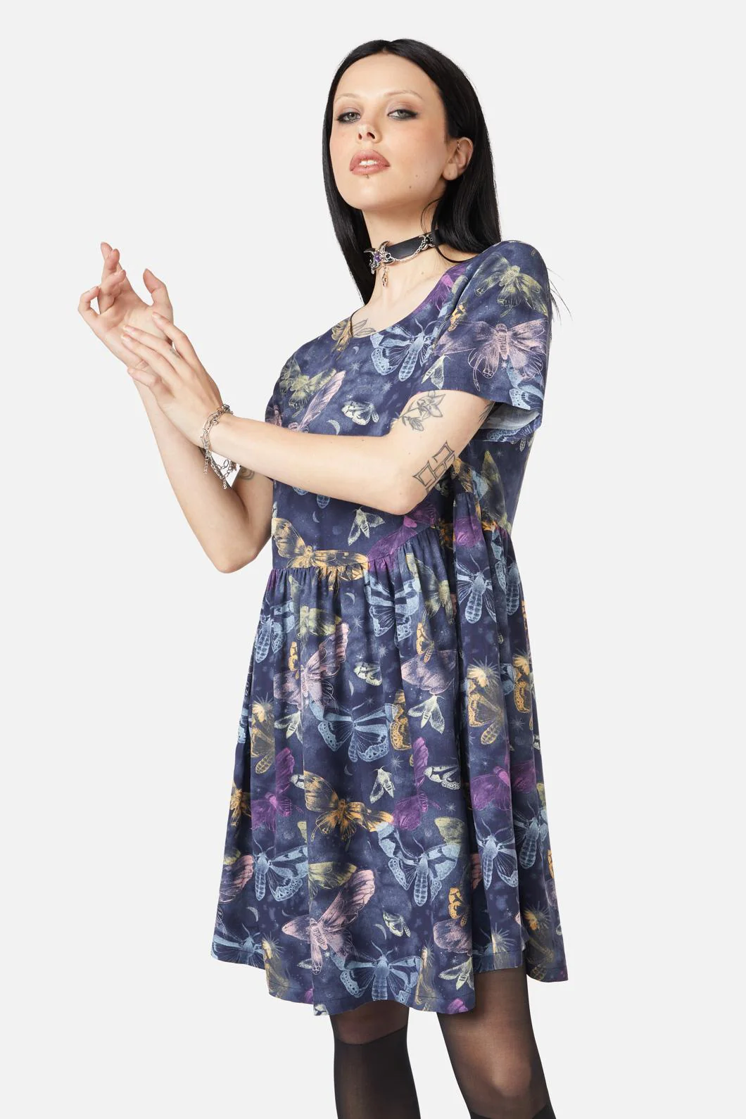 Lunar Moth Smock Dress - Image 2