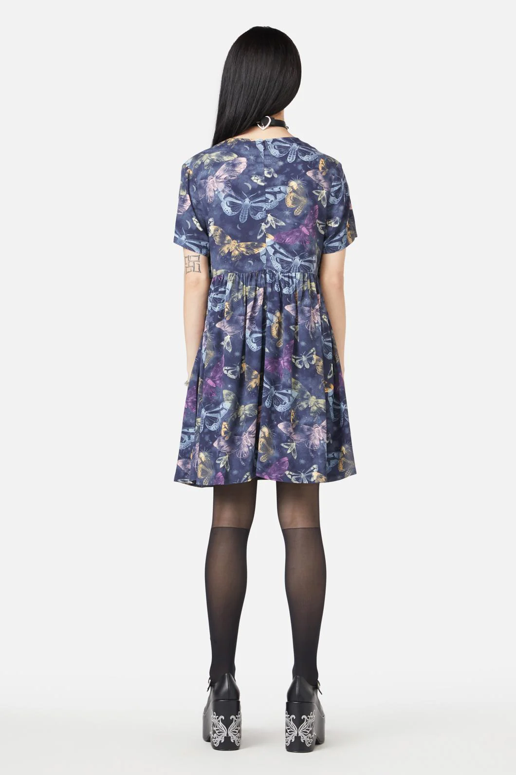 Lunar Moth Smock Dress - Image 4