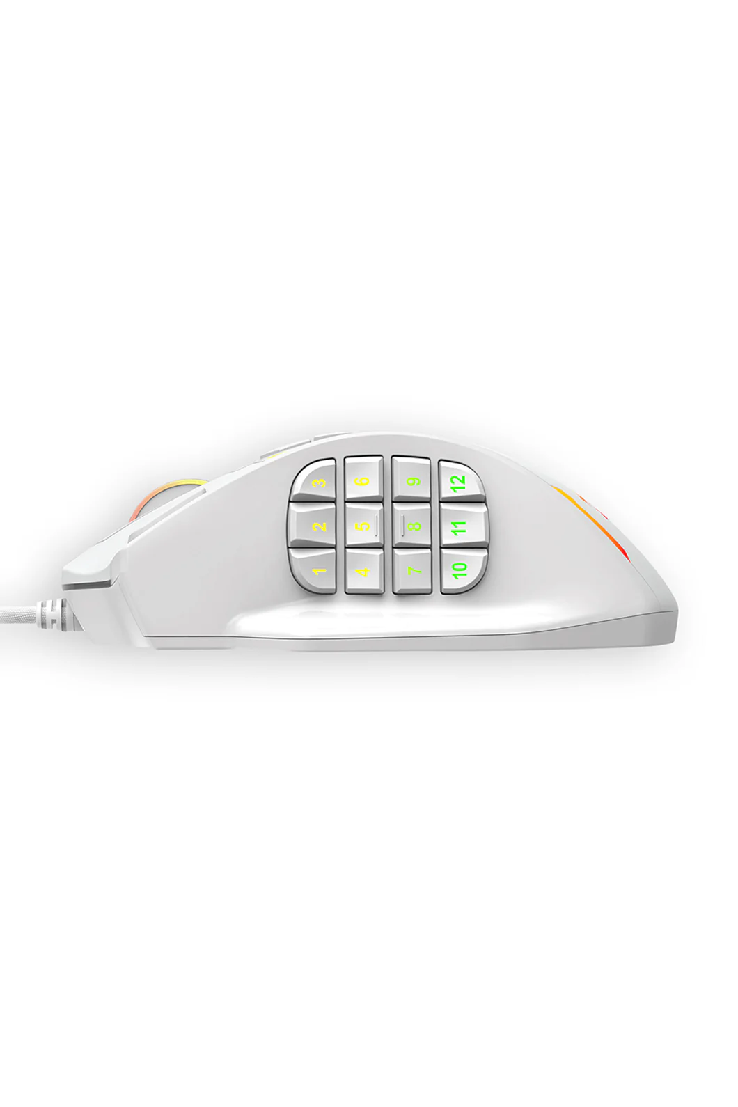 Redragon M908 Impact White 12,400 DPI MMO Wired RGB Gaming Mouse - Image 7