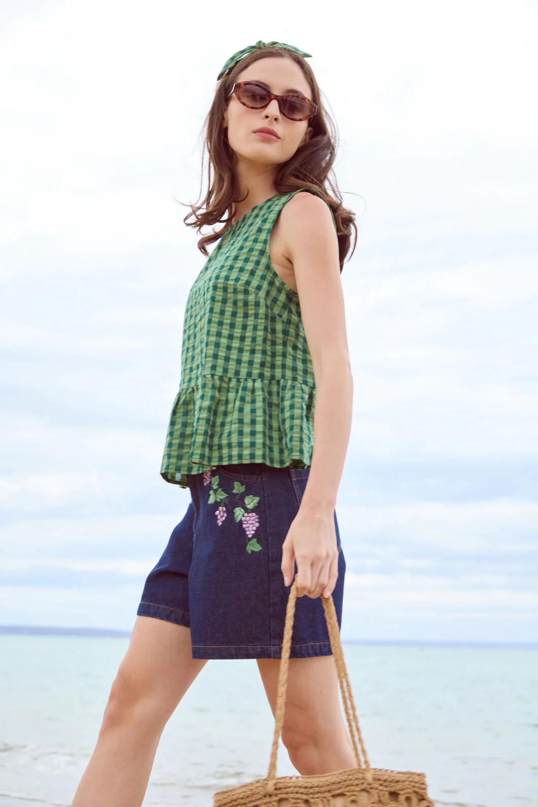 Margot Check Shell Top - Image 4