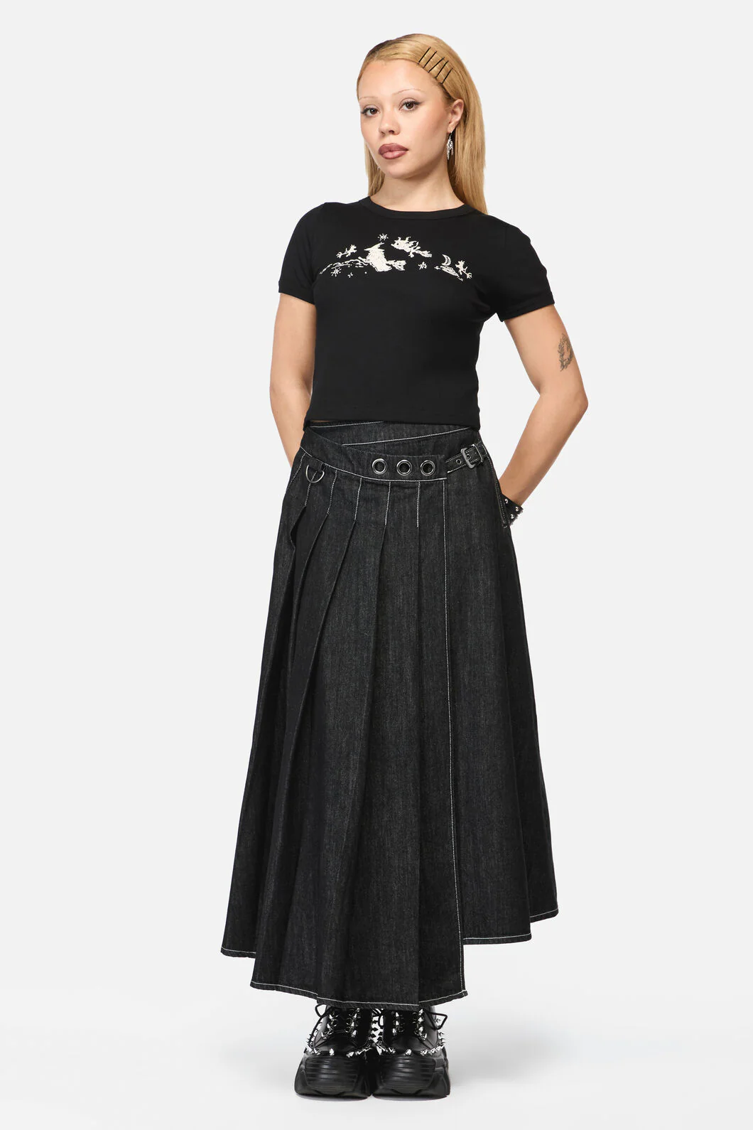 Marianne Crop Print Tee - Image 4