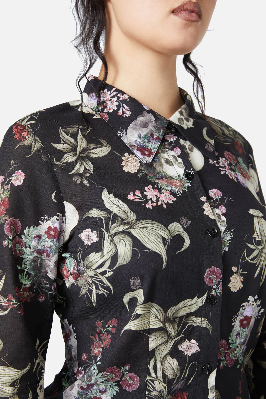 Memento Mori Printed Blouse - Image 5
