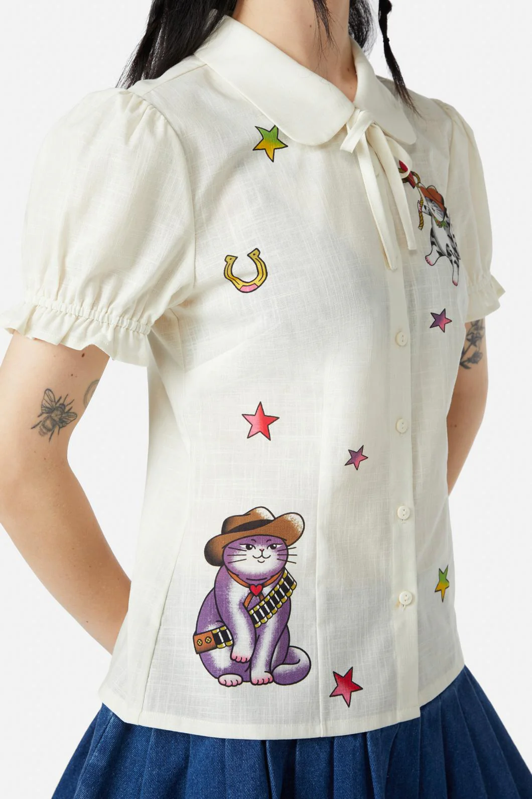 Meowdy Badge Blouse - Image 7