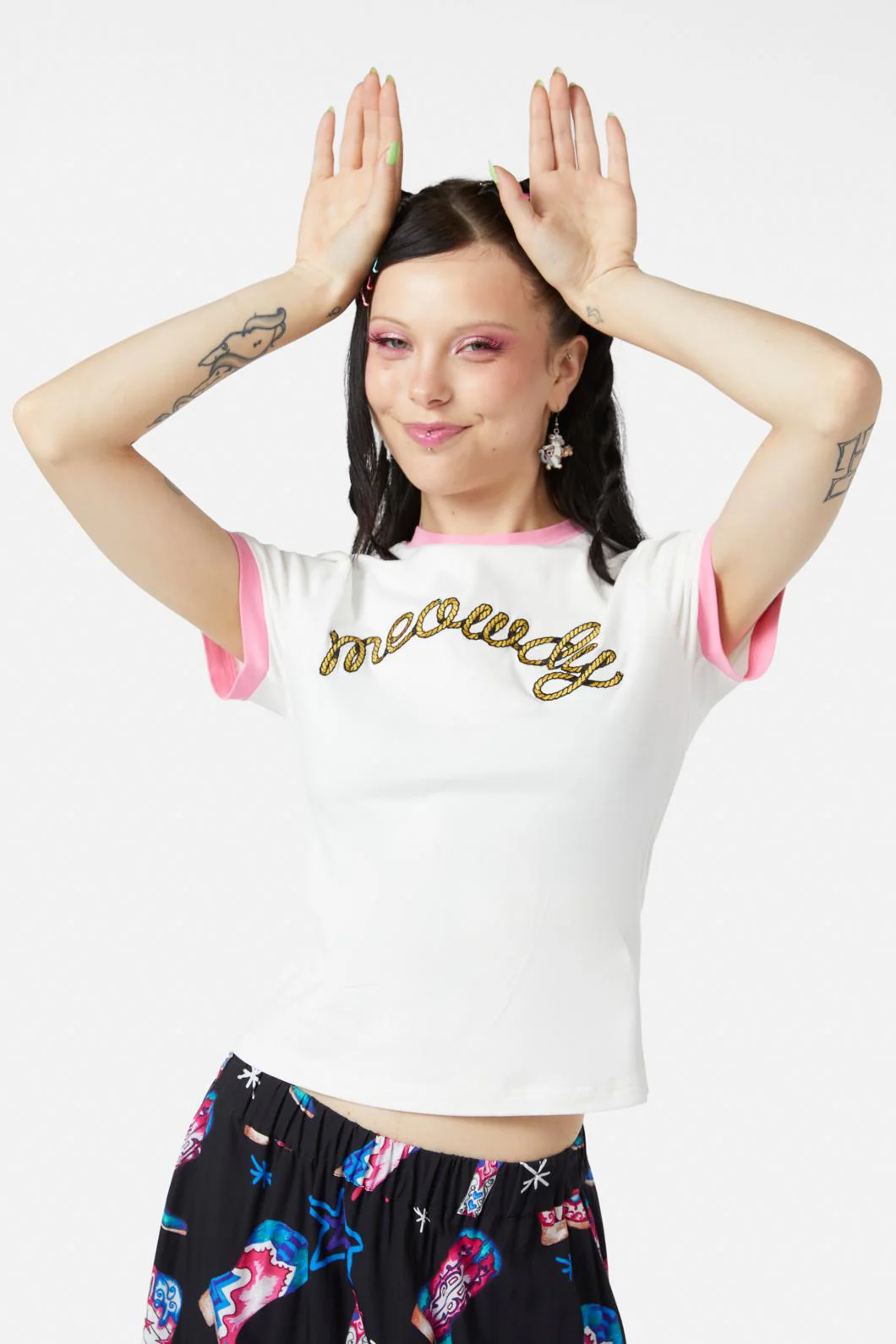 Meowdy Embroidered Tee - Image 5