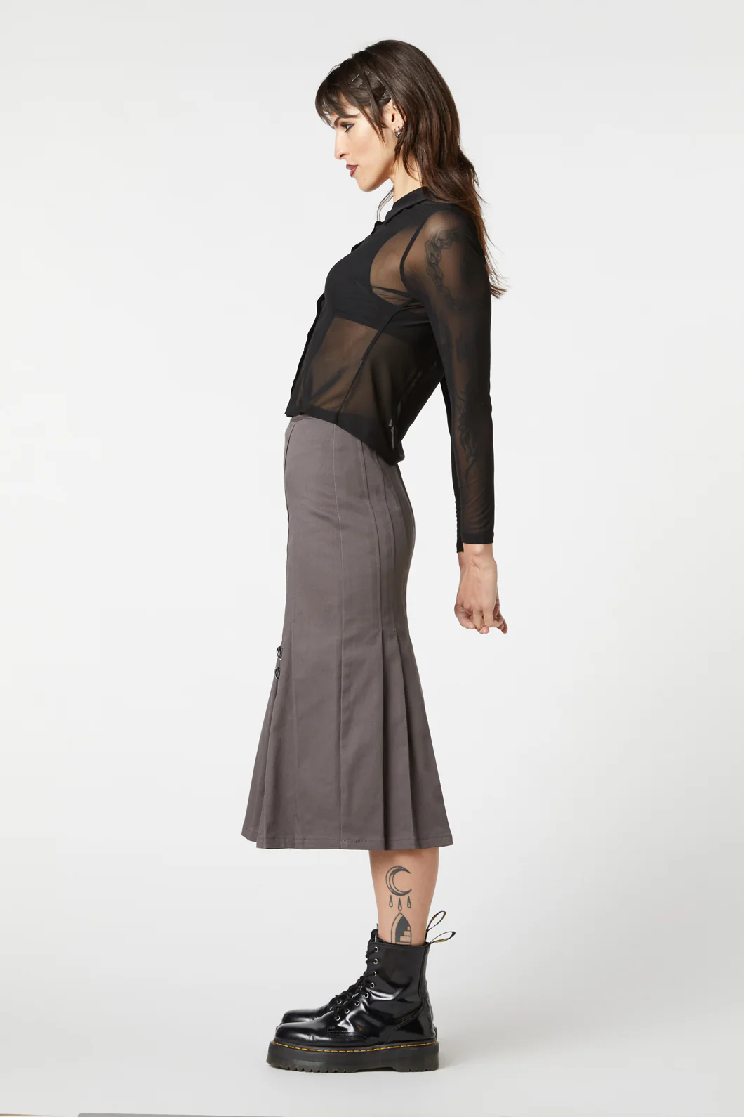 Mesh Collared Blouse - Image 3