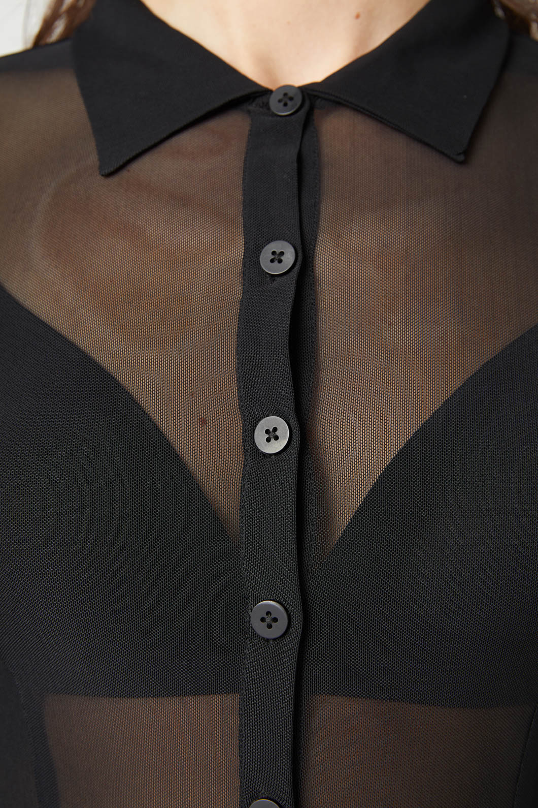 Mesh Collared Blouse - Image 5