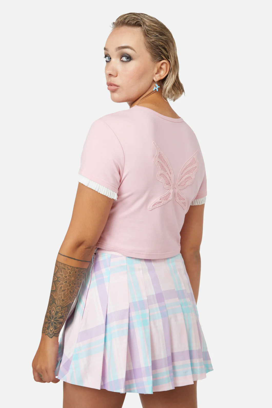 Meta Fantasy Wings Crop Tee - Image 3