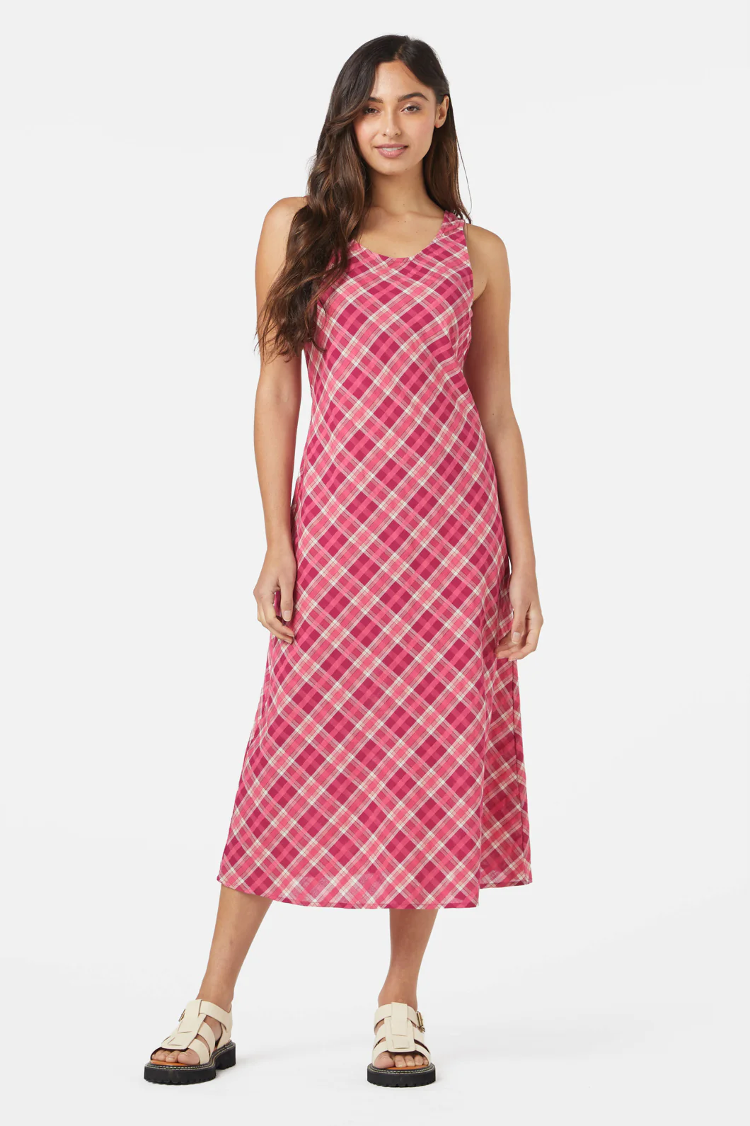 Miranda Check Midi Dress - Image 3