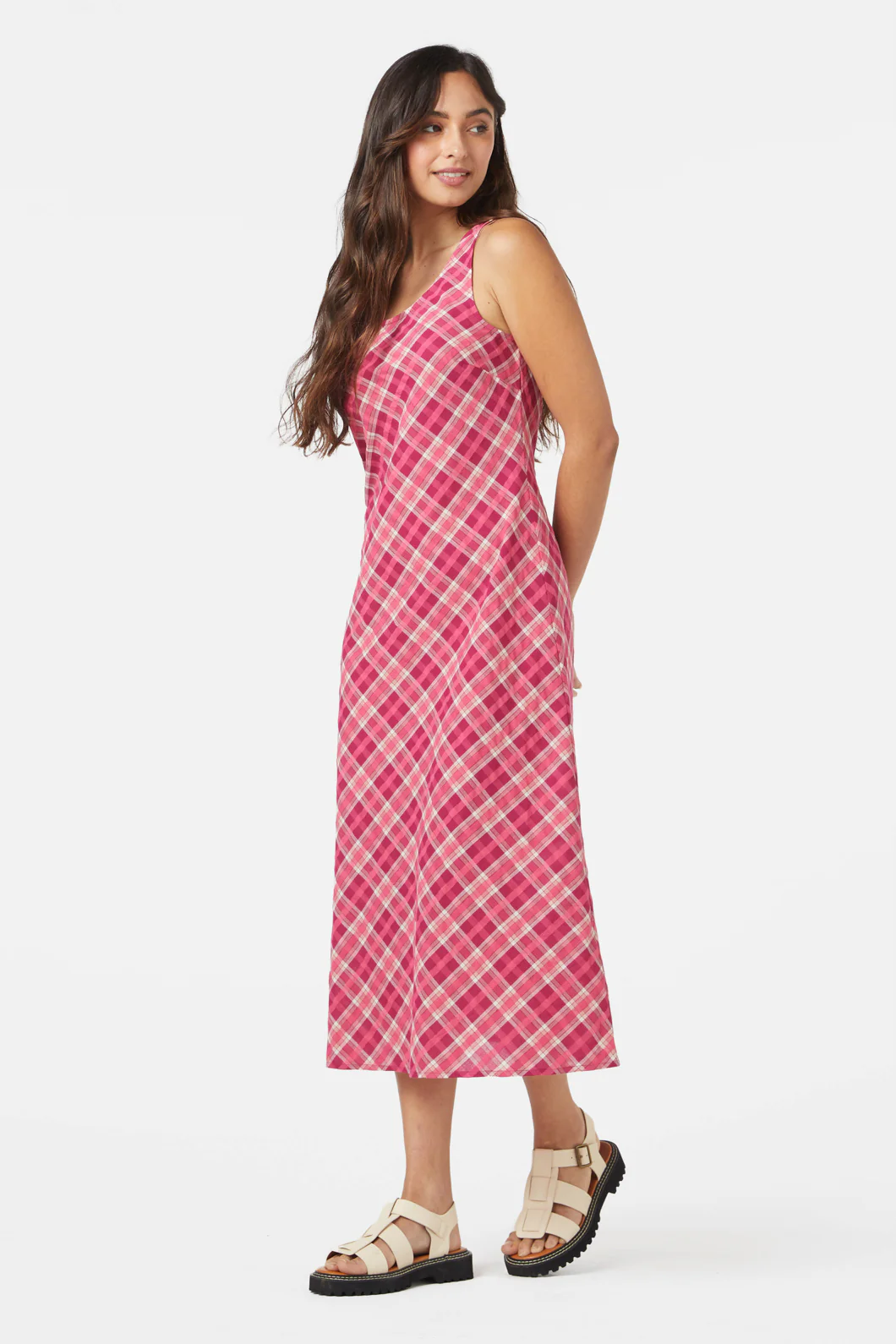 Miranda Check Midi Dress - Image 4