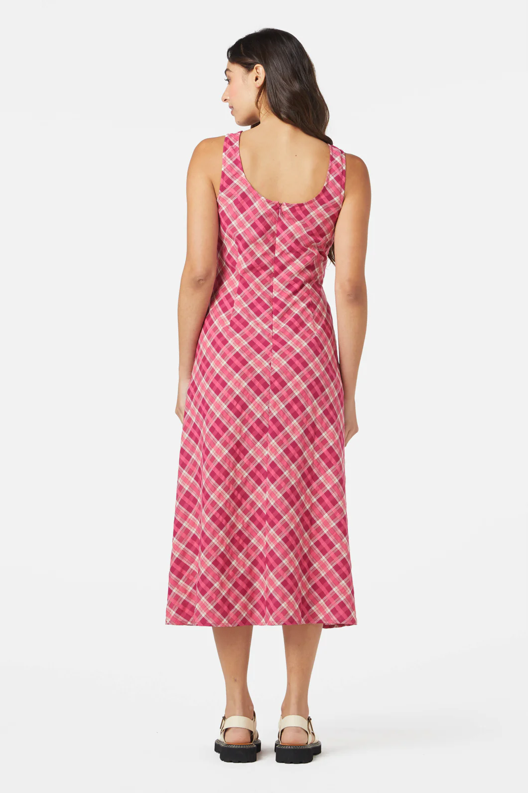 Miranda Check Midi Dress - Image 5