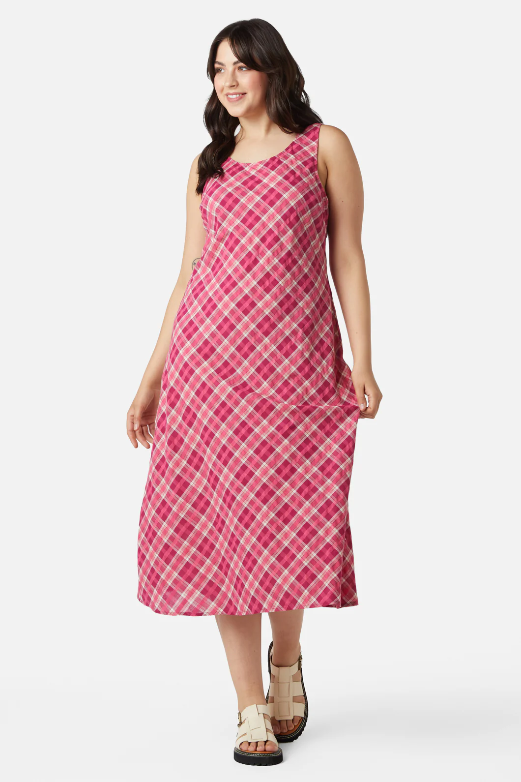 Miranda Check Midi Dress - Image 7