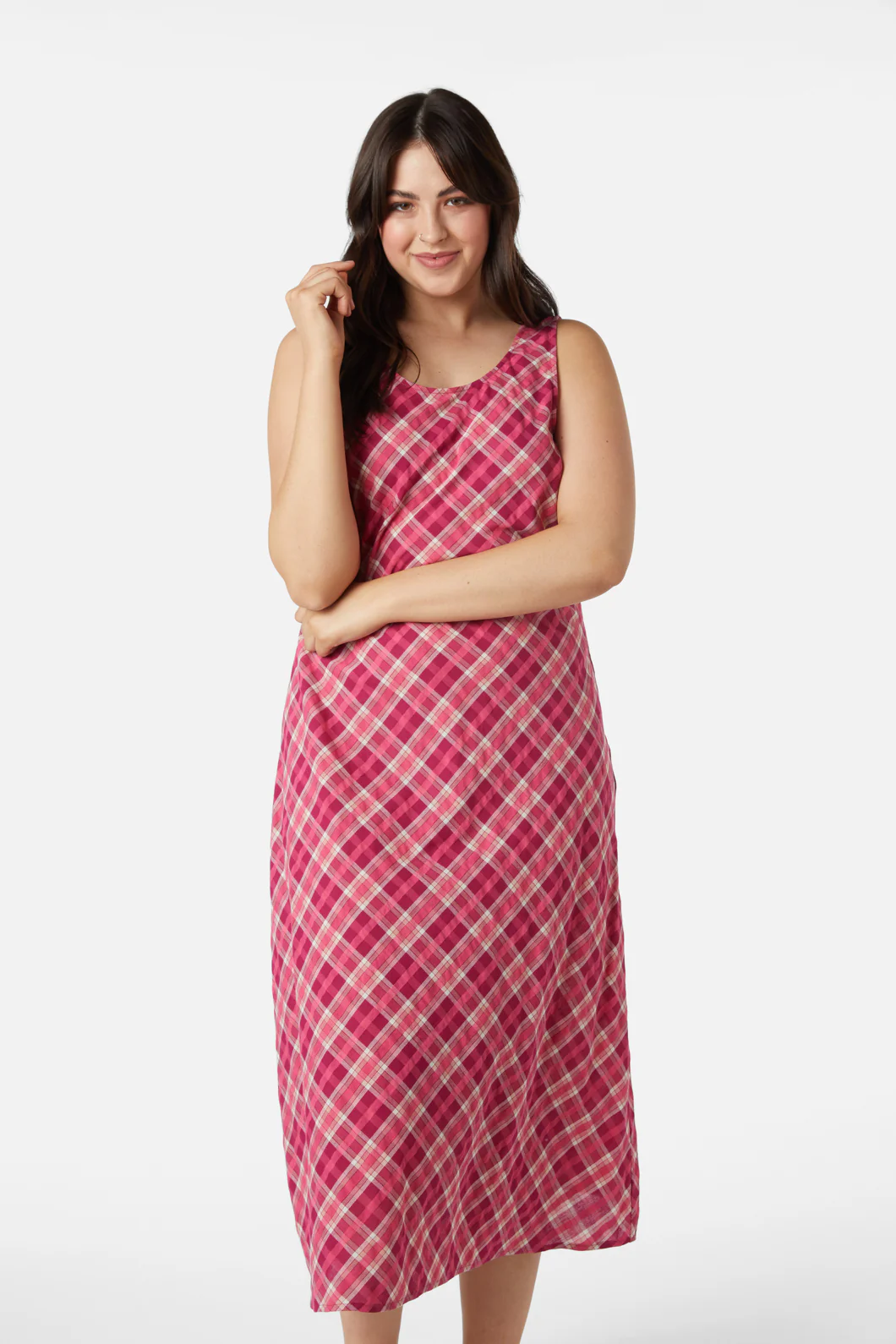 Miranda Check Midi Dress - Image 9