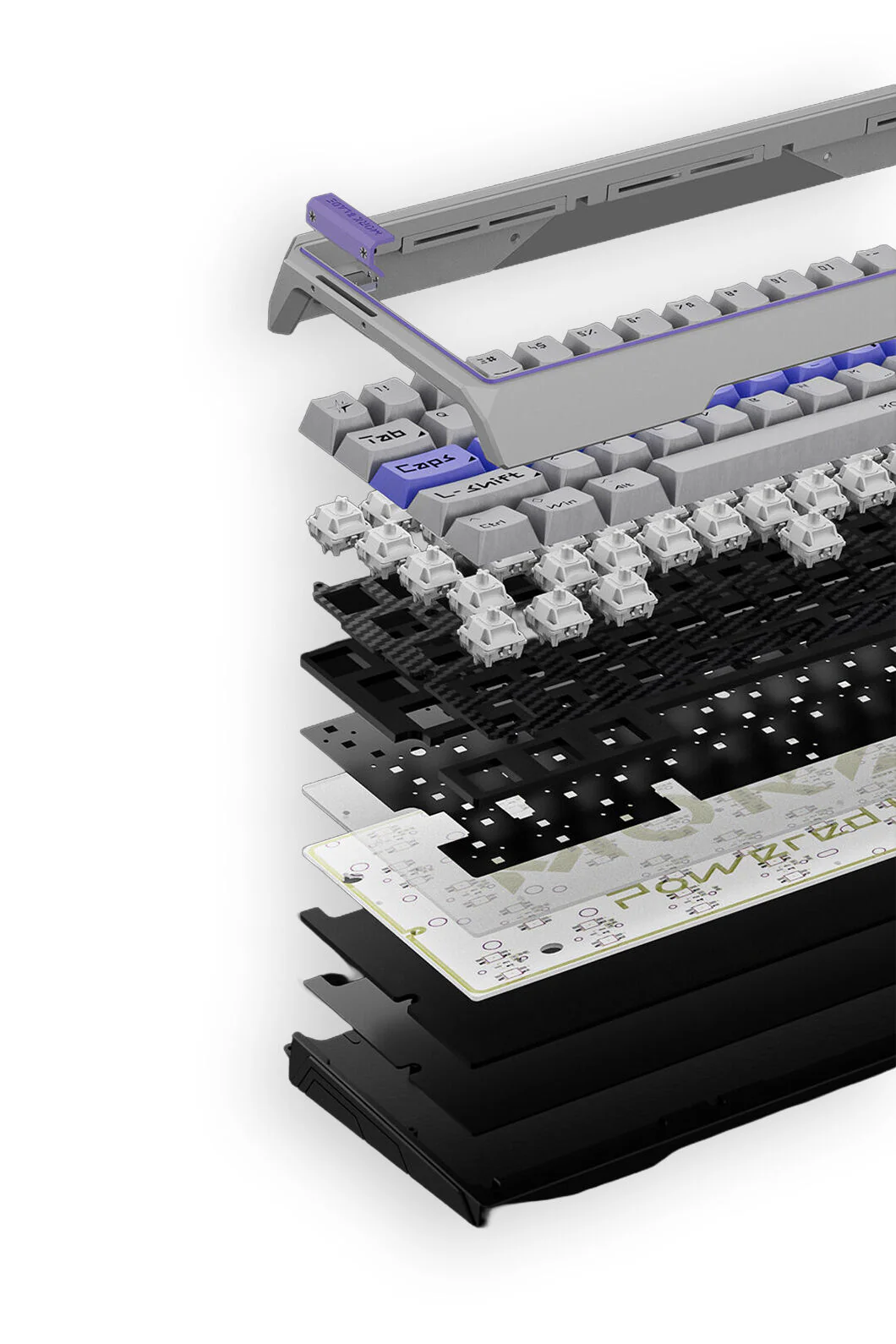Mork Blade MK60S Silver Jade POM 60% Hall Effect CNC Aluminium Gaming Keyboard - Image 4