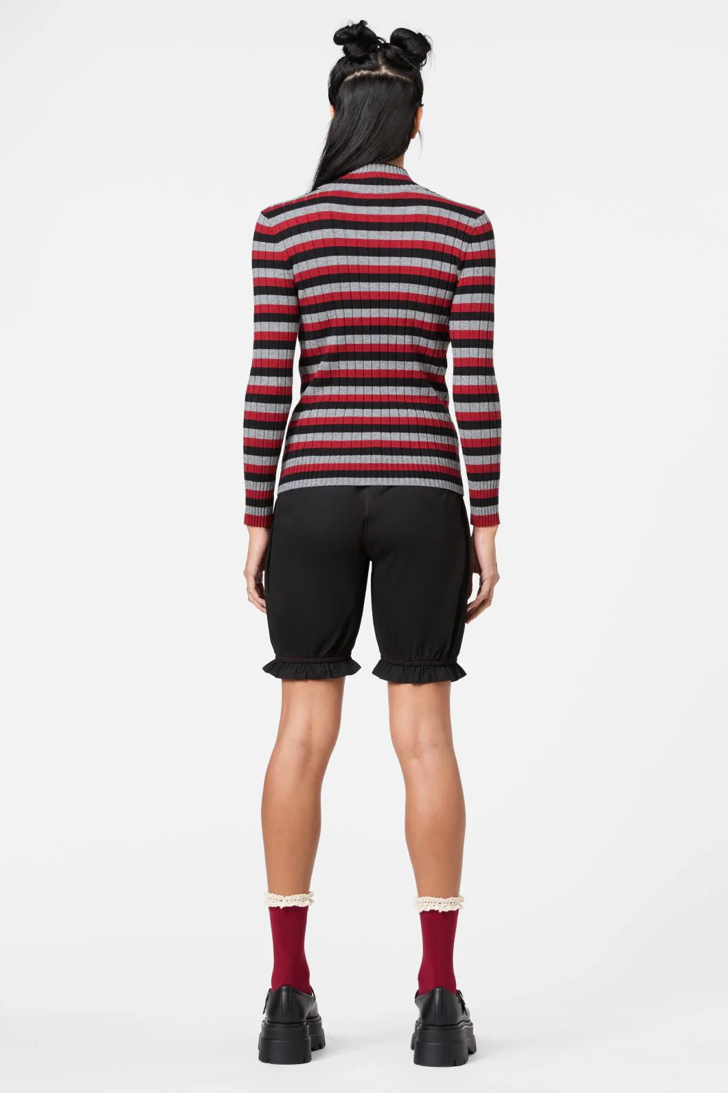 Moggy Tartan Knit Skivvy - Image 6