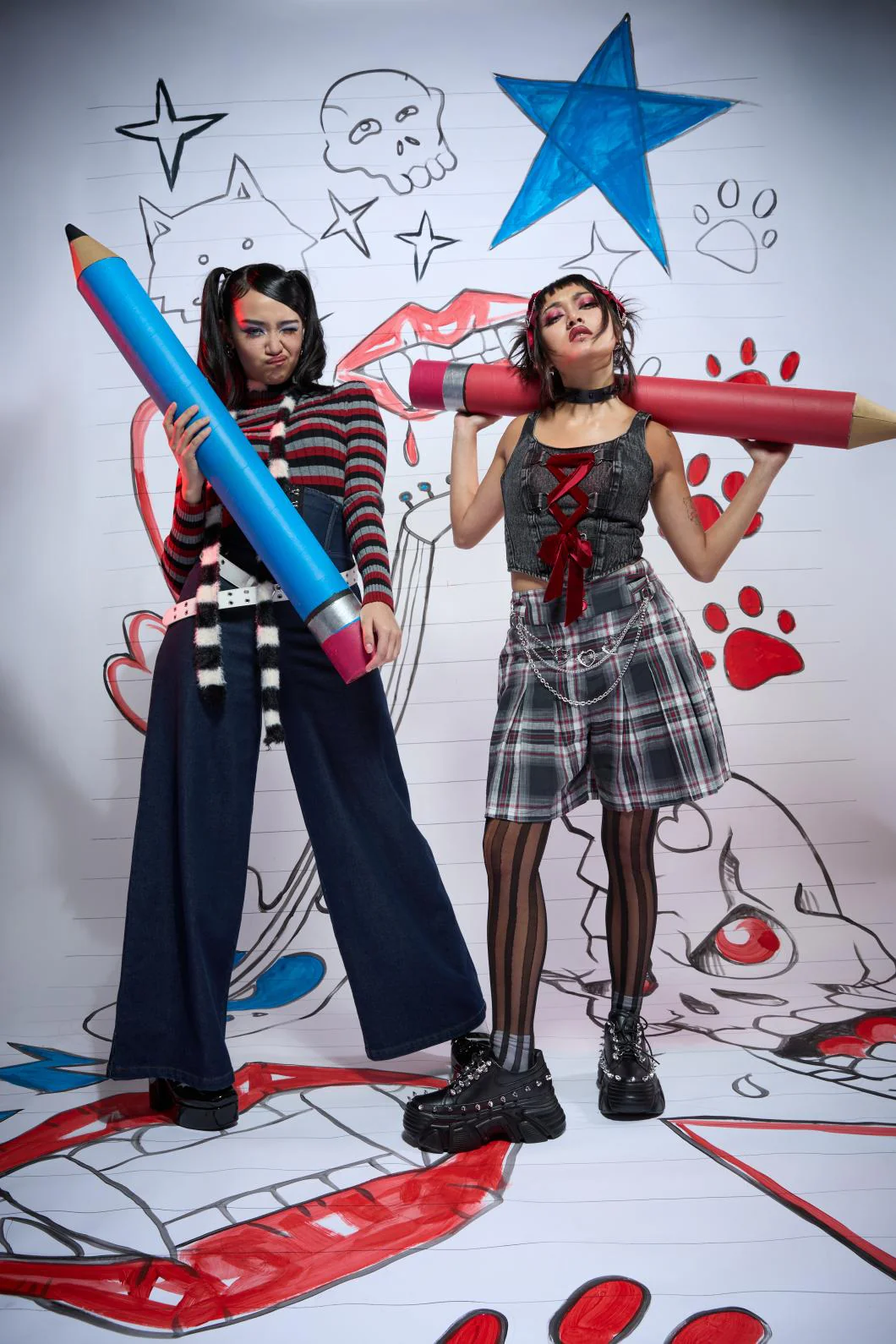 Moggy Tartan Pleated Culotte - Image 6