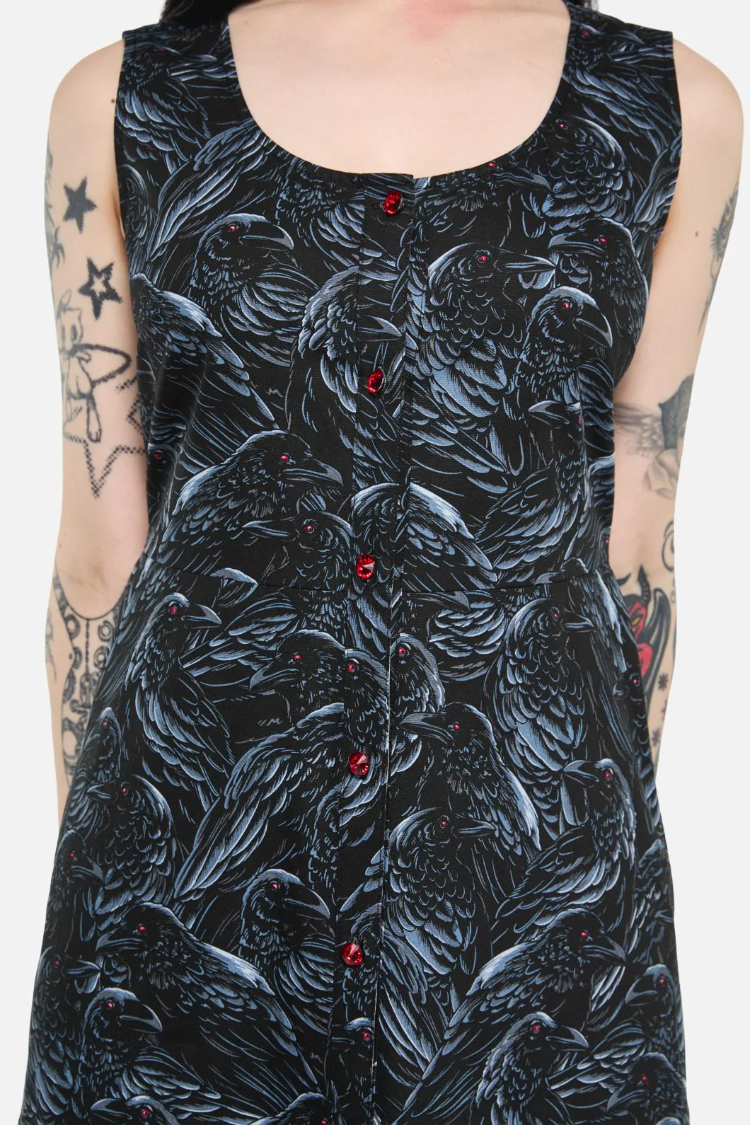Murder Of Crows Midi Dress - Image 5
