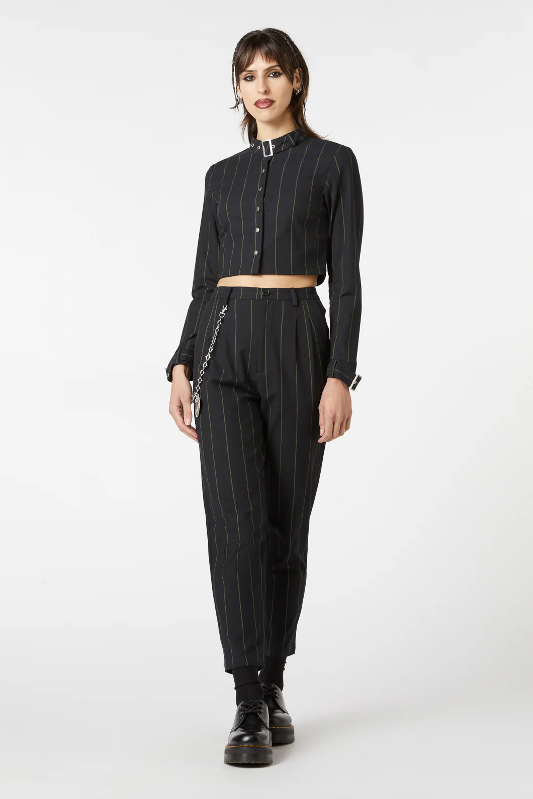 Mystery Pinstripe Blouse - Image 2