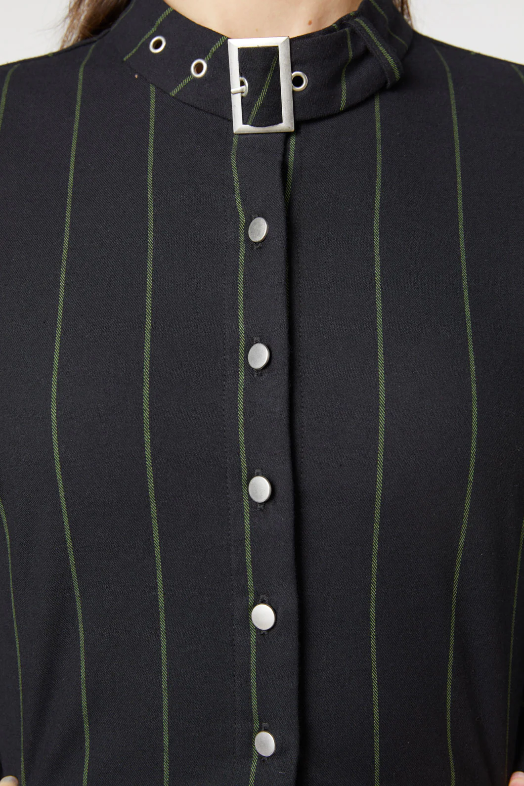 Mystery Pinstripe Blouse - Image 5