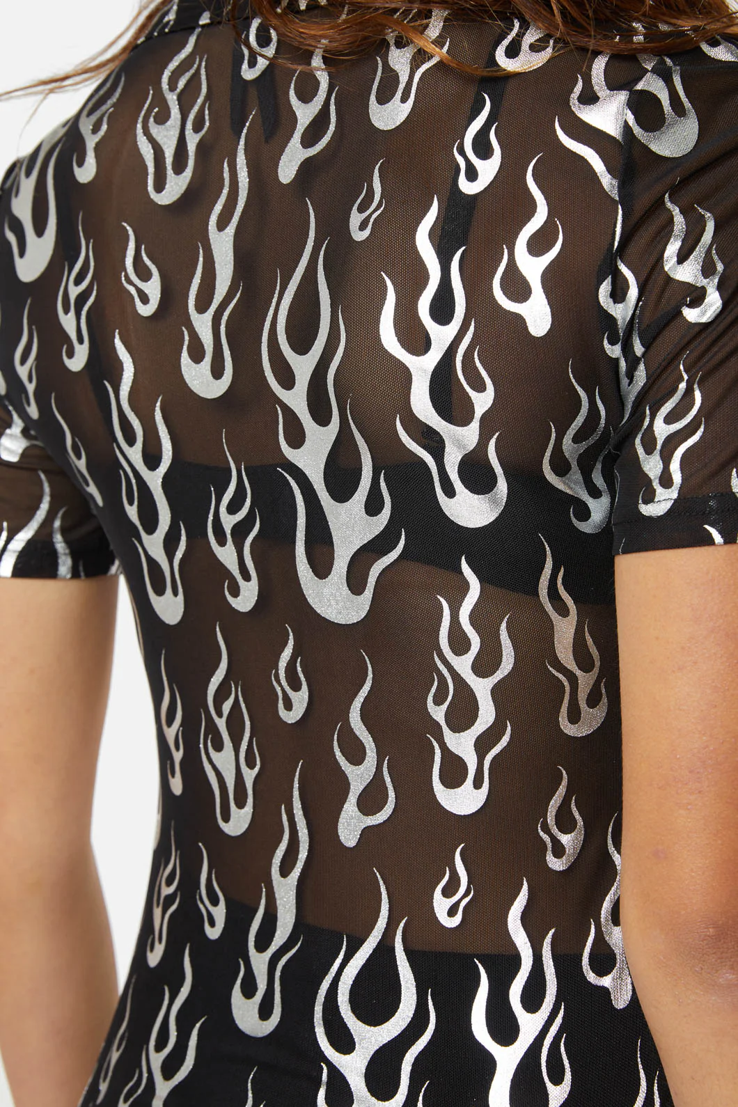 Naked Flame Mesh Blouse - Image 5
