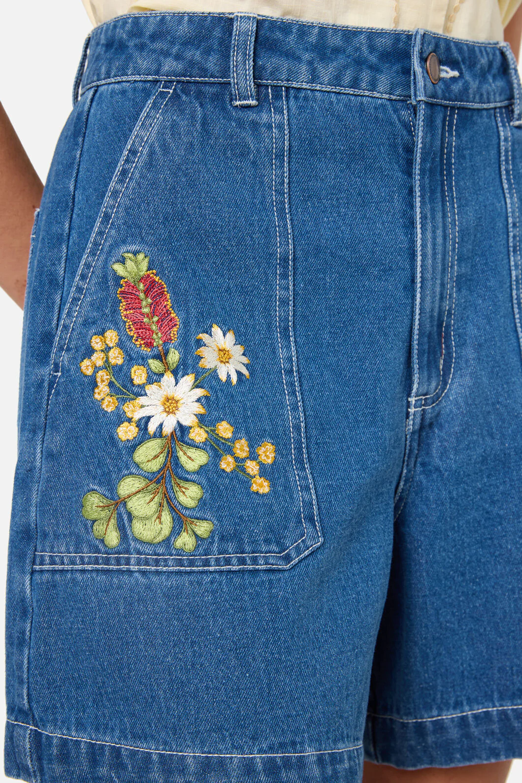 Native Flora Embroidered Short - Image 8
