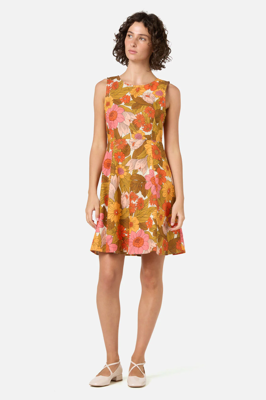 Nellie 70'S Floral Mini Dress - Image 2