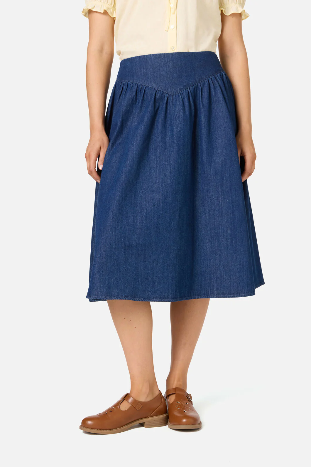 Nellie Yoke Denim Skirt - Image 3