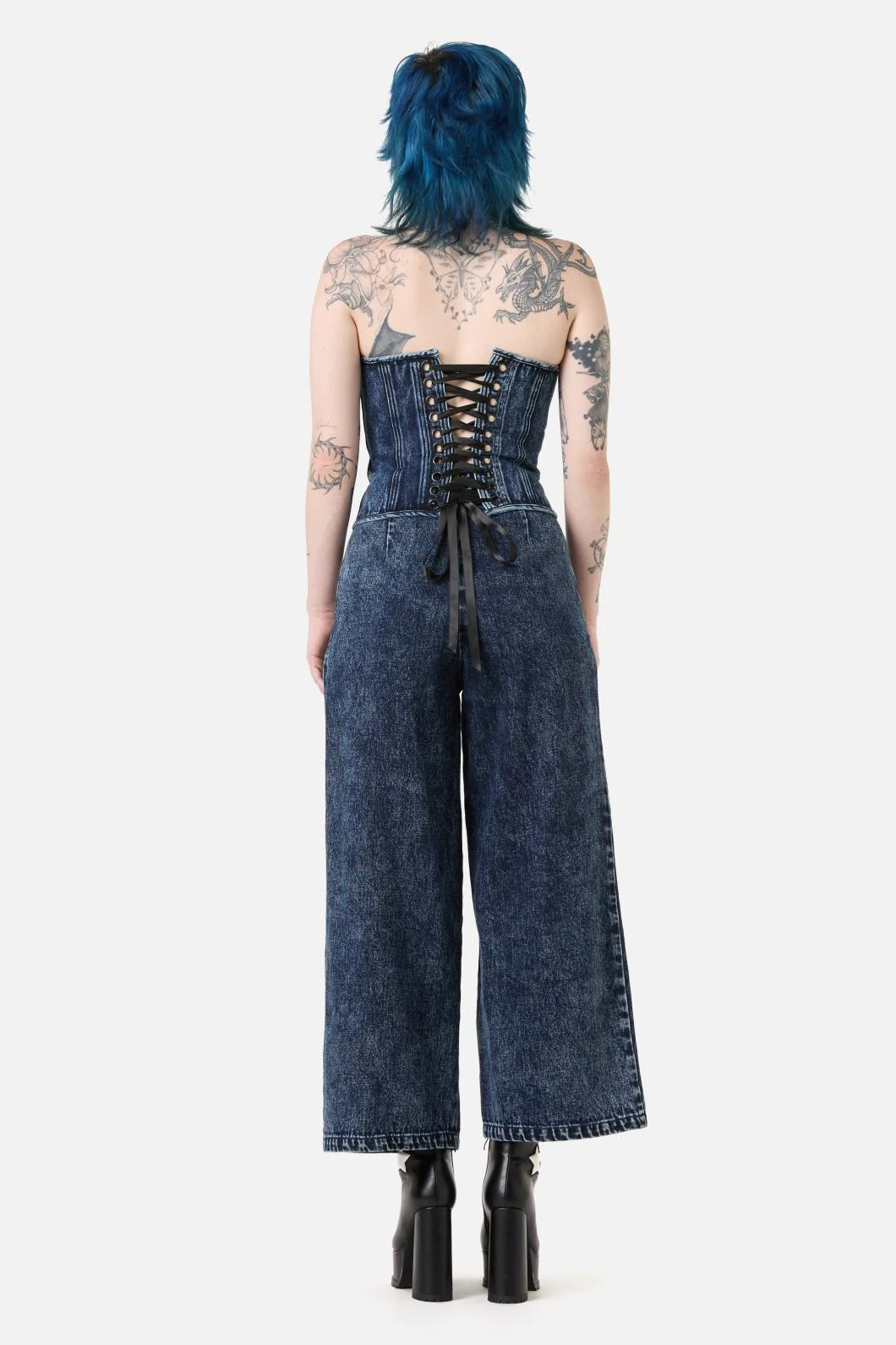 Never Mind The Denim Corset Top - Image 5