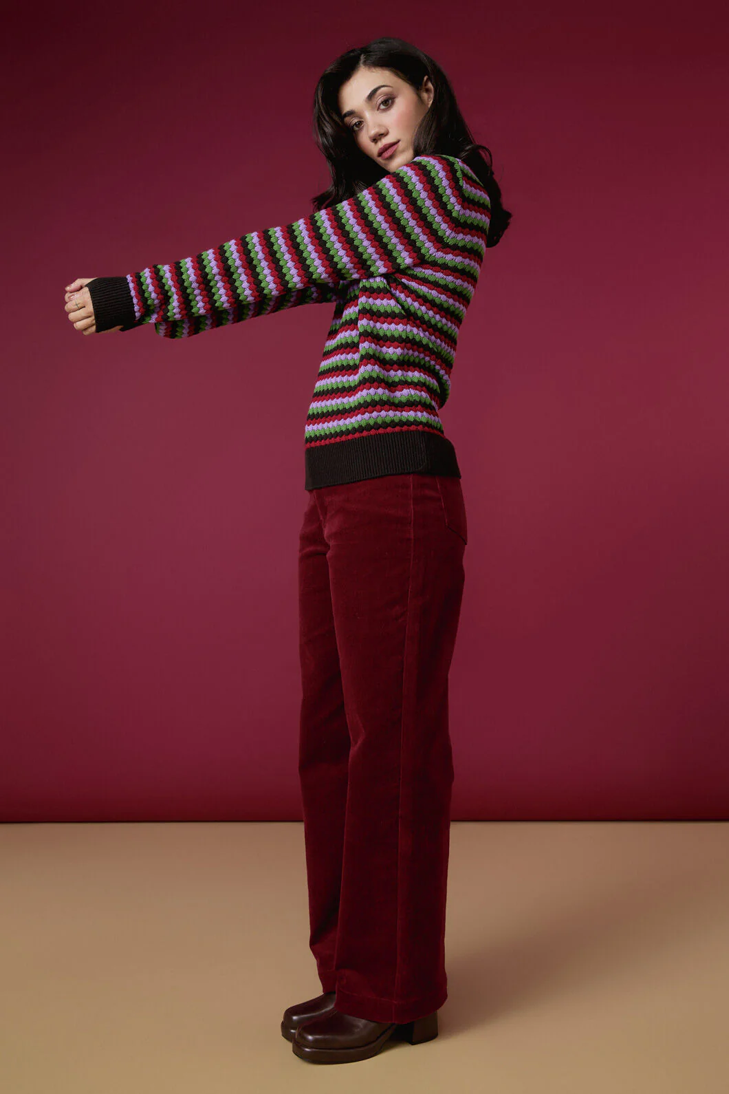 Nico Stripe Knit Jumper - Image 7