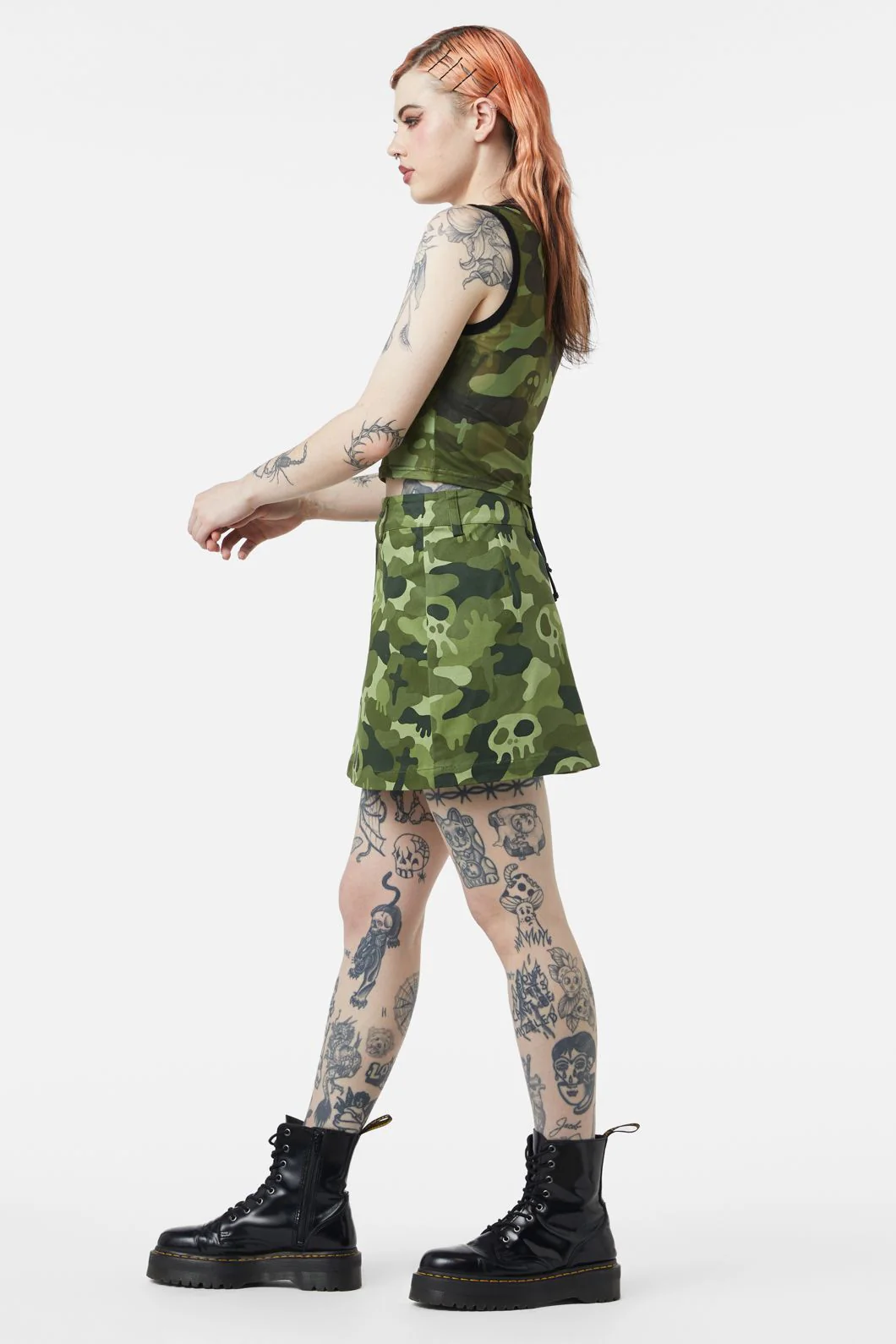 Nook Of The Garden Camo Mesh Tank - Image 3