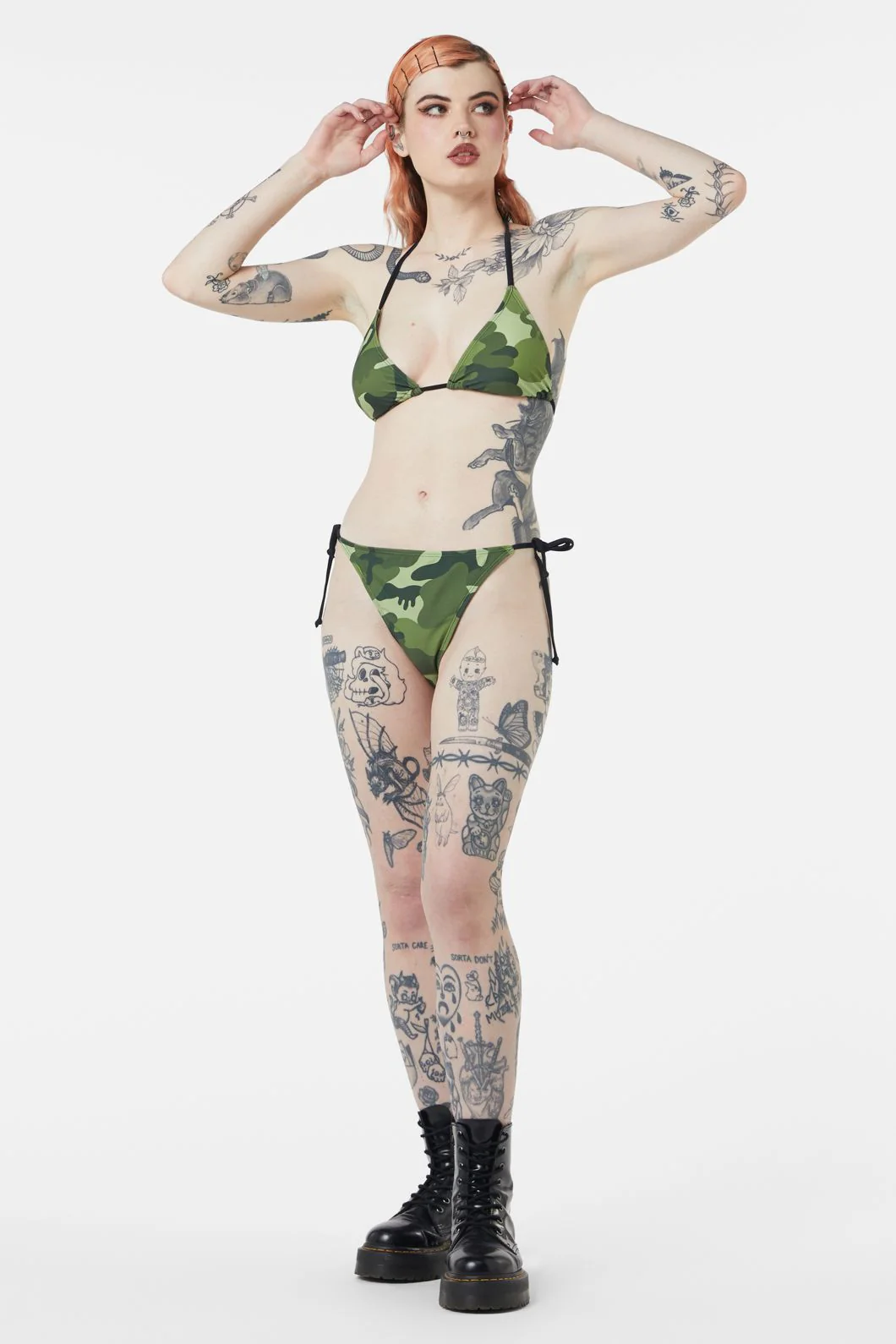 Nook Of The Garden Camo Bikini Bottom - Image 3