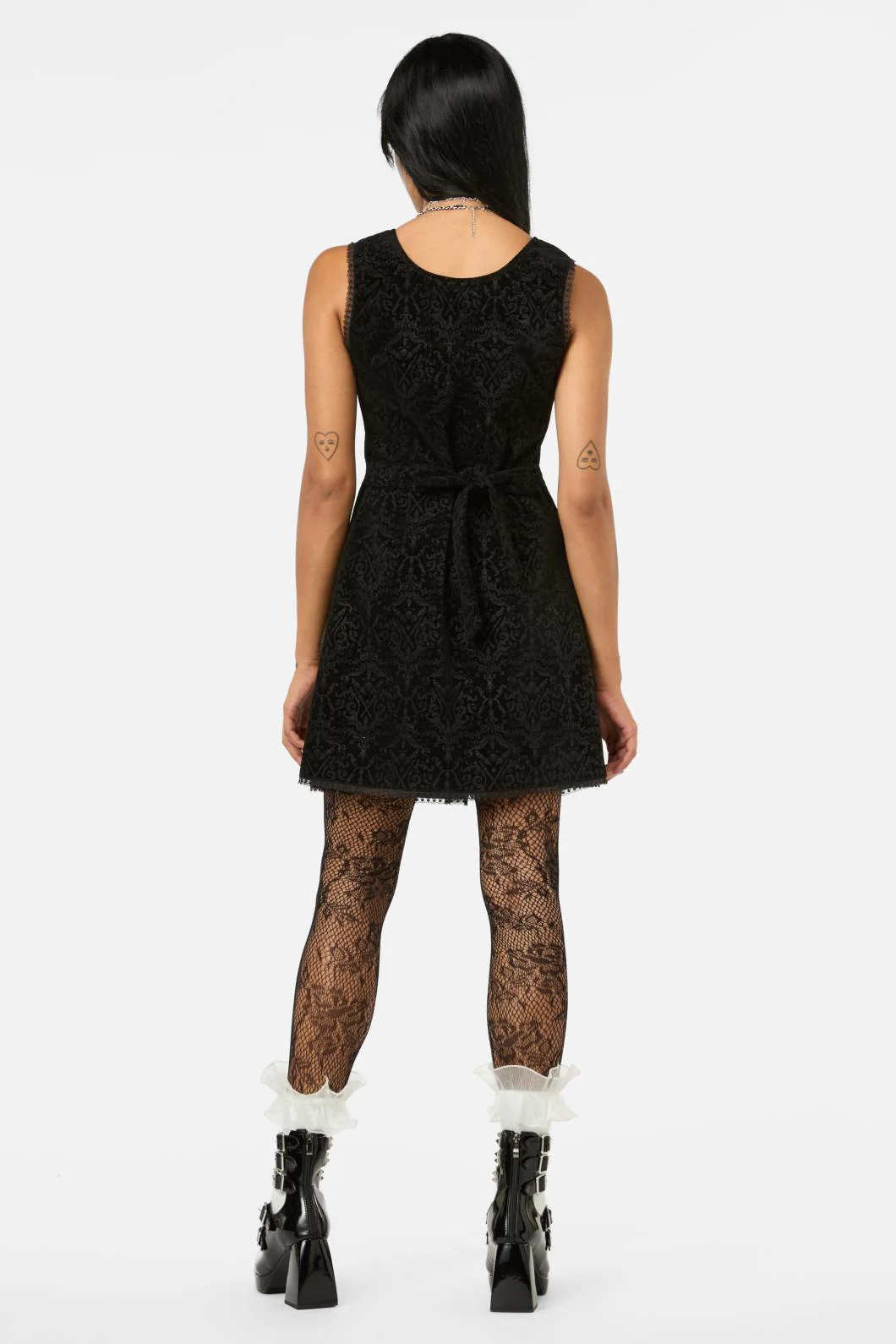 Not Afraid Velvet Pinafore - Image 4