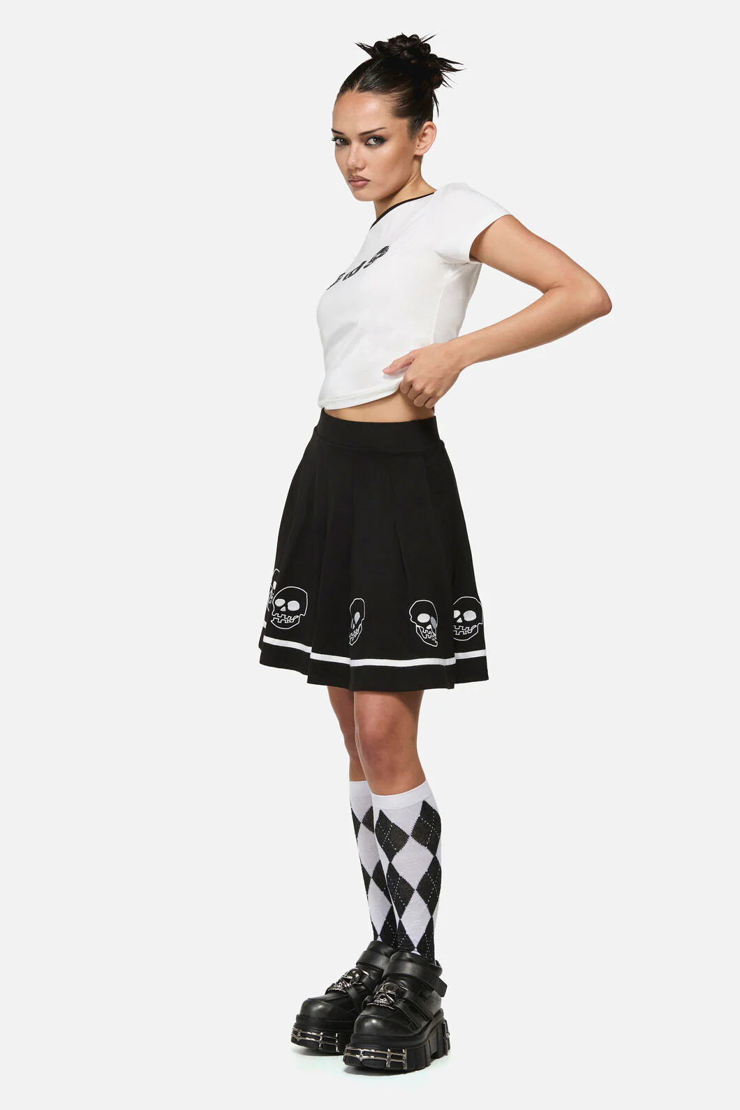 Numbskull Trim Goth Skirt - Image 3