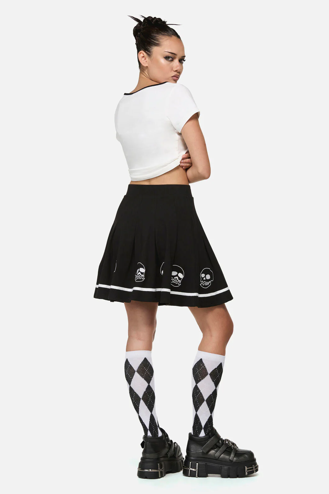 Numbskull Trim Goth Skirt - Image 4