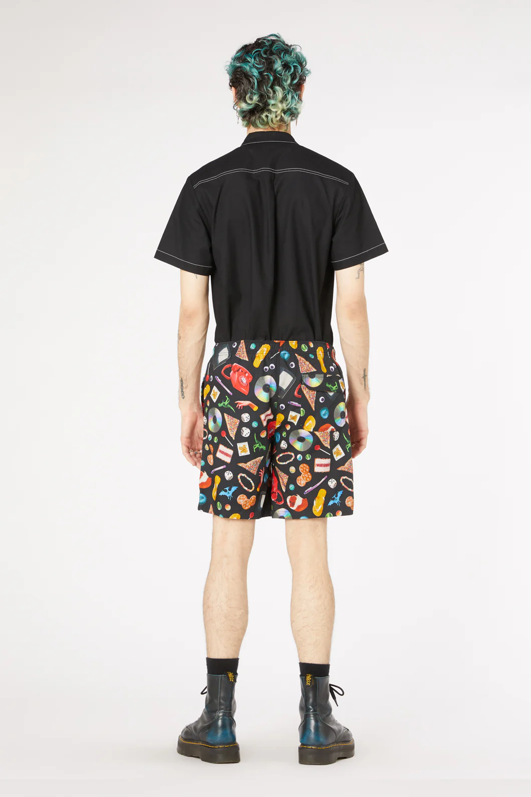 Old Days Print Cotton Trunk - Image 3