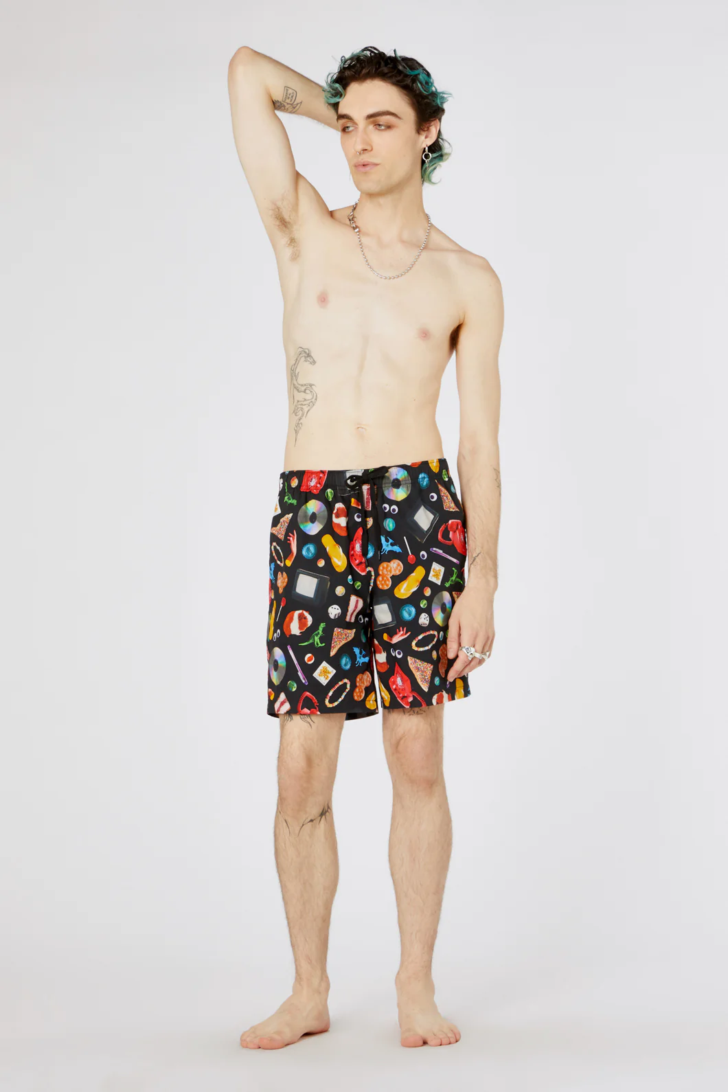 Old Days Print Cotton Trunk - Image 4