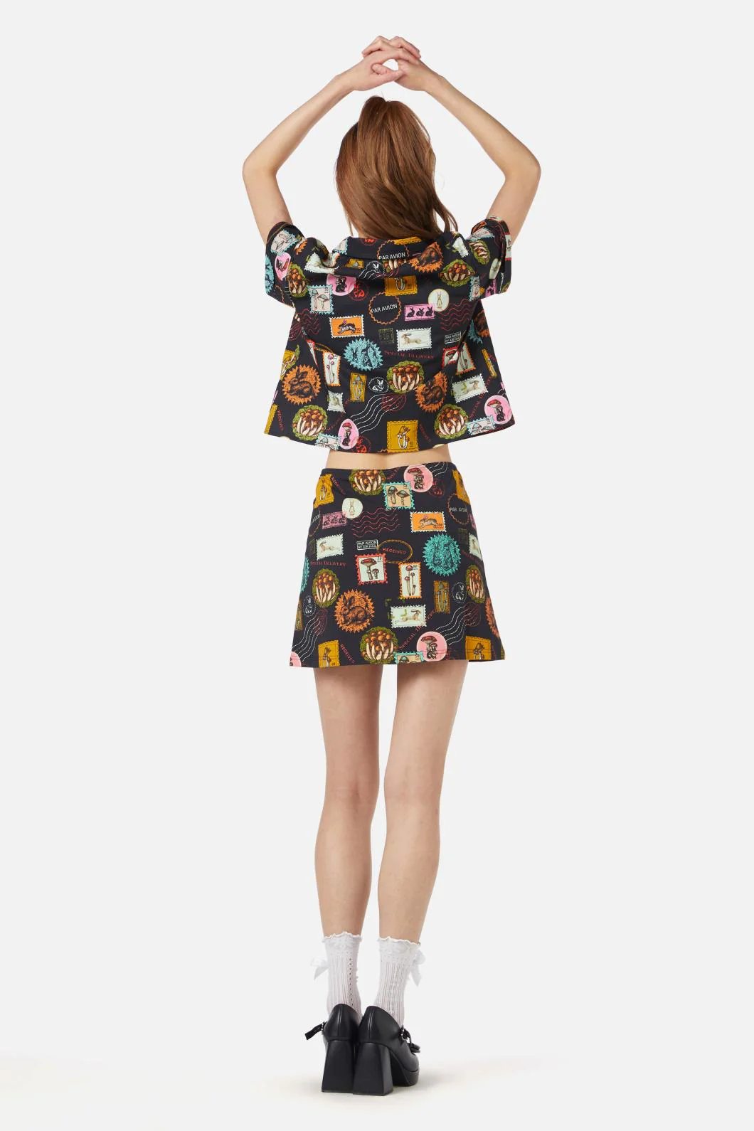 Old Postal Printed Blouse - Image 4