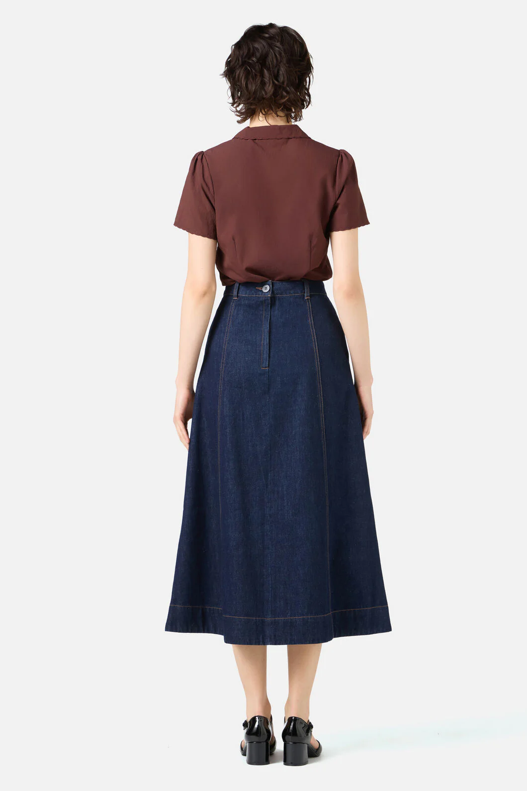Ophelia Dark Denim Skirt - Image 4