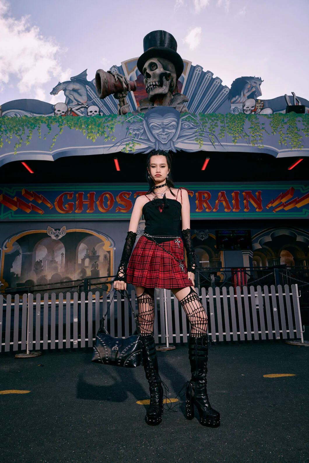 Over It Tartan Dress - Image 3